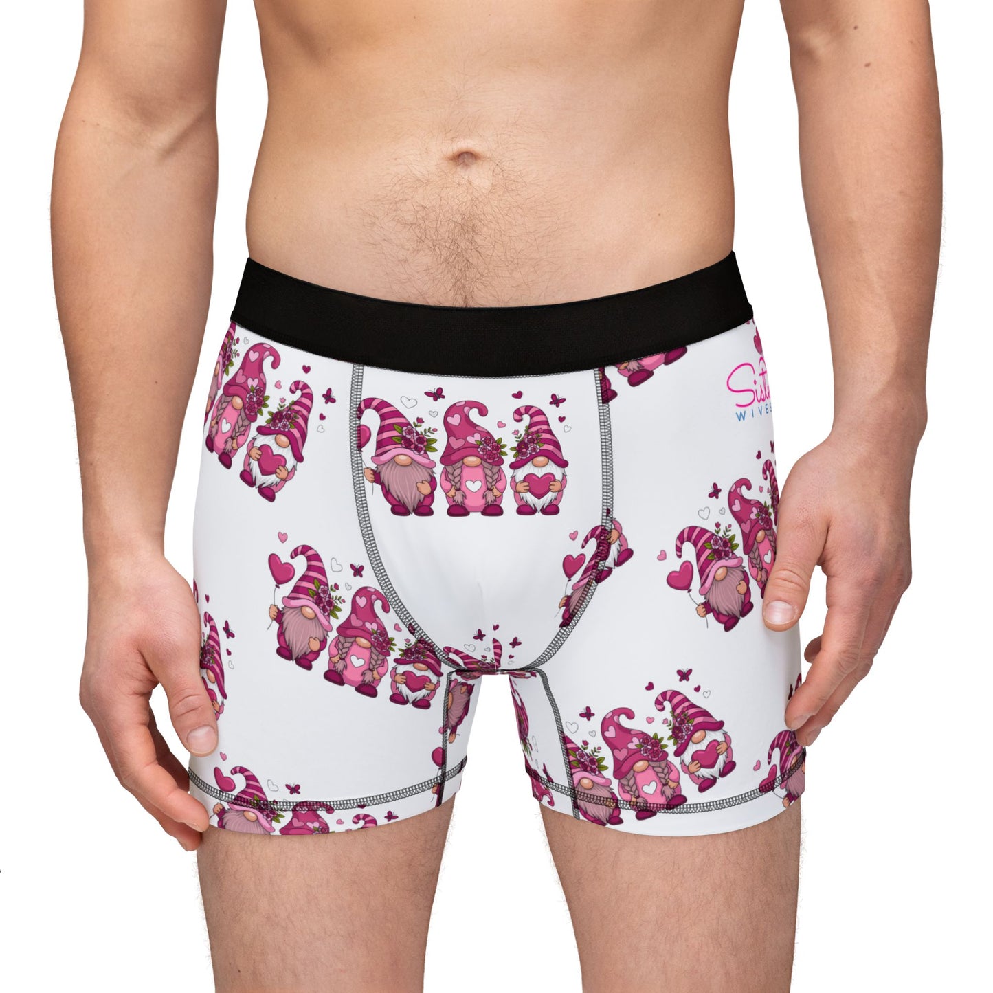 Throuple Gnome Men’s Boxer Briefs – Polyamory & ENM Pride Underwear