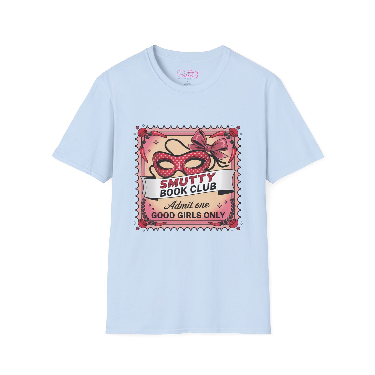 Smutty Book Club Shirt Adult Only Spicy Romance Tee, Booktok Reader Shirt, Sex Positive Poly-Friendly Unisex Gildan 64000