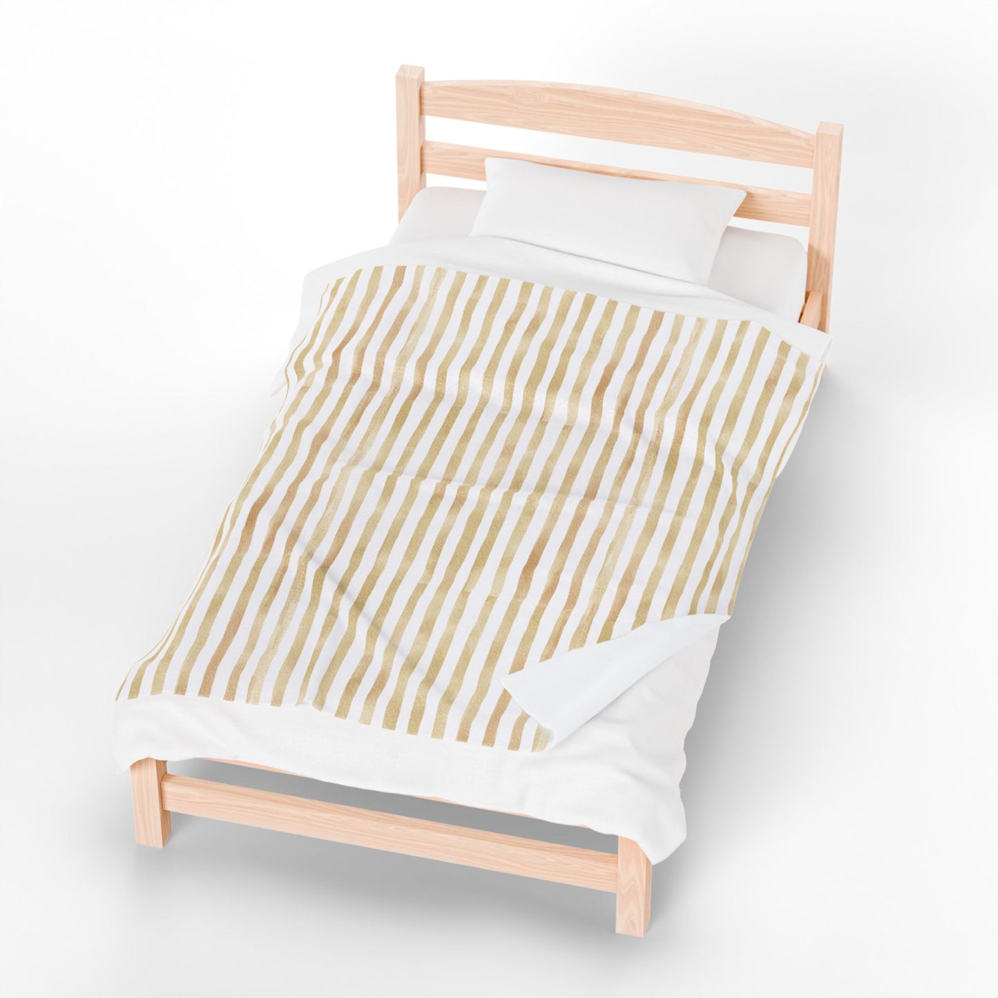 Soft Stripe Throw Blanket – Polyamory Sisterwives ENM Friendly Home Decor | Swinger Lifestyle Cozy Blanket | Minimalist Blush Stripe Throw