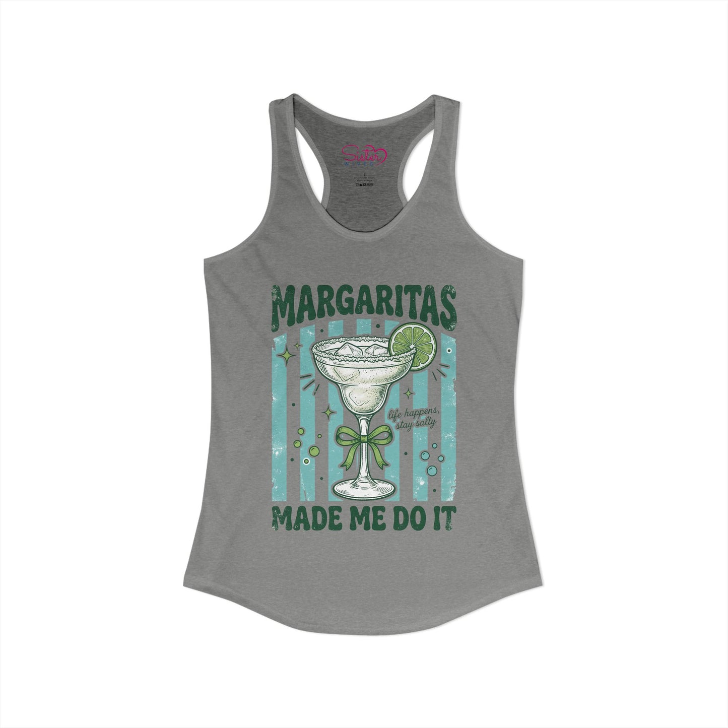 Margaritas Made Me Do It Tank Top – Funny Margarita Shirt | Summer Party Tank | Beach Vacation Outfit