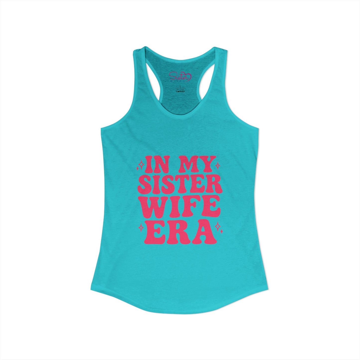 In My Sister Wife Era Racerback Tank | Polyamory & ENM Lifestyle Tank Top | Chosen Family Black Summer Shirt | Inclusive Relationship Apparel