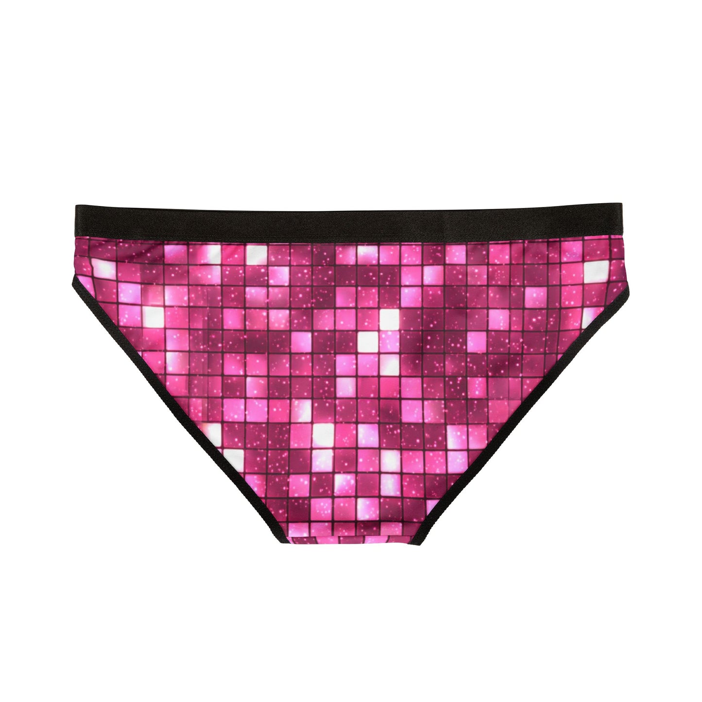 Women’s Valentine’s Mosaic Underwear – Pink Pixel Panties, Polyamory & Swinger Friendly Lingerie, ENM Pride, Matching Couples Sets Available