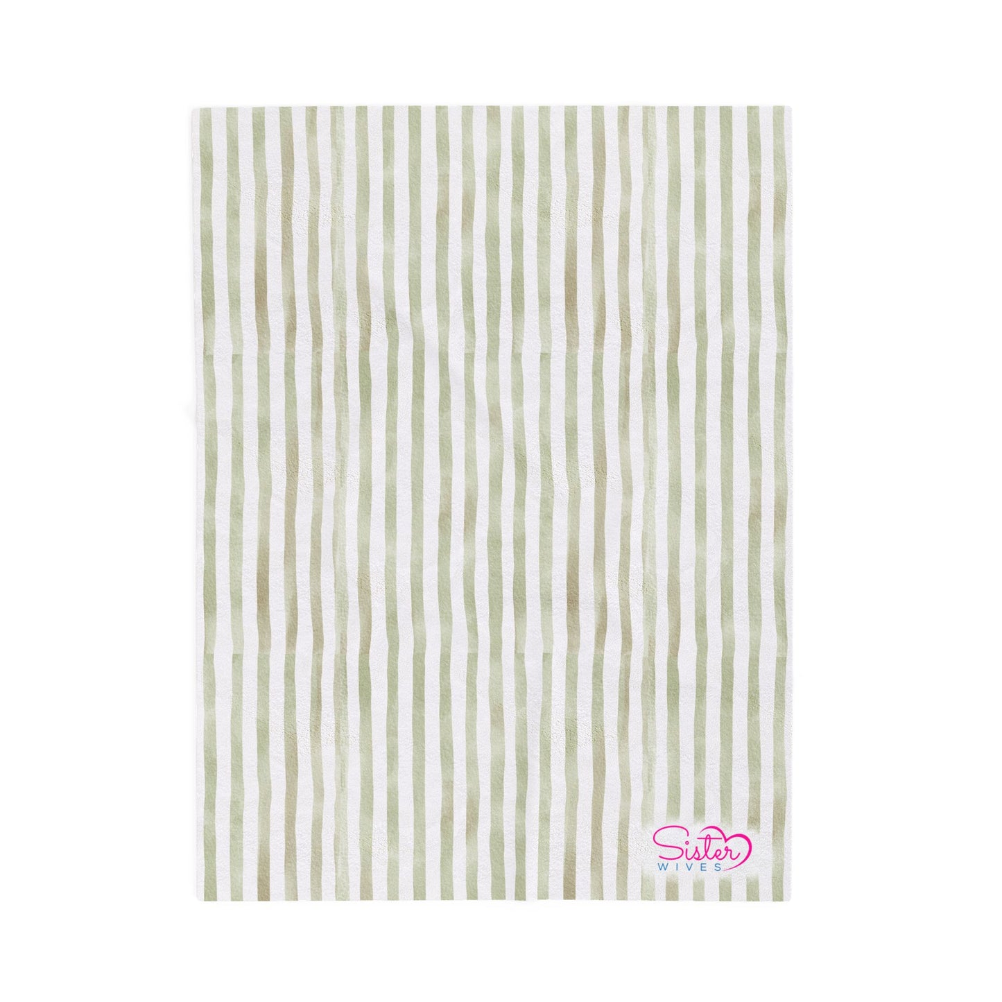 Soft Stripe Throw Blanket – Polyamory Sisterwives ENM Friendly Home Decor | Swinger Lifestyle Cozy Blanket | Minimalist Blush Stripe Throw