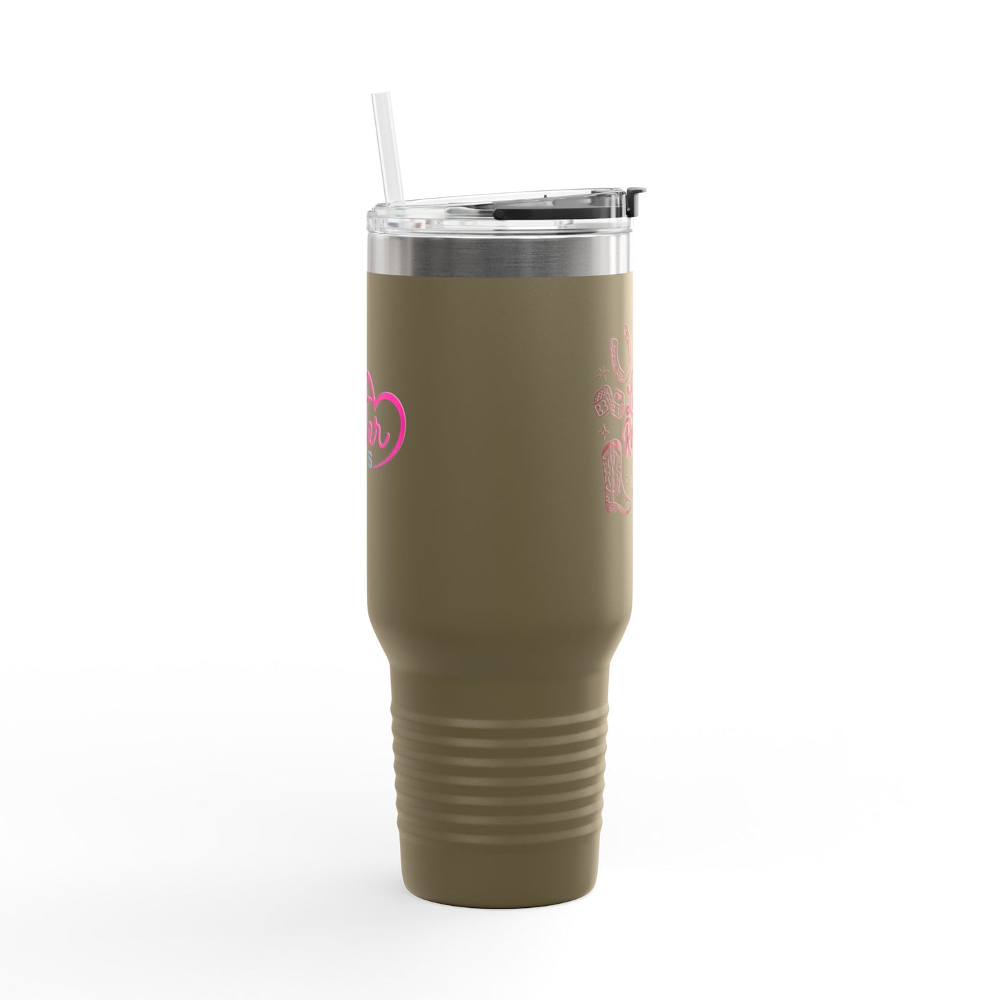 Last Rodeo 40oz Insulated Travel Mug – Western Bachelorette Lucky Cowgirl Tumbler with Straw | Stainless Steel BPA-Free Cup