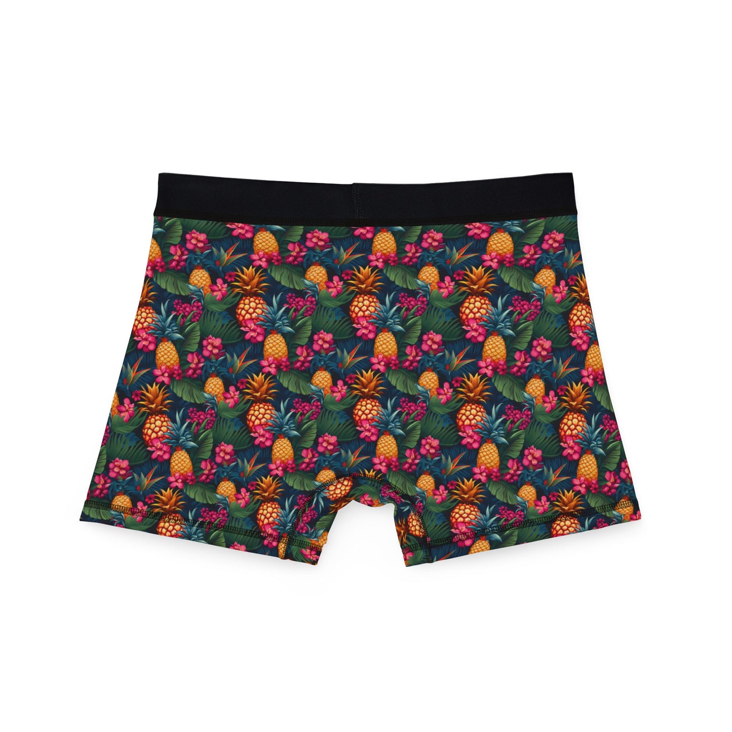 Sisterwives Pineapple Paradise Men's Boxers | Fun Swinger Underwear, Summer Loungewear, Tropical Gift, Comfortable Boxers, Vibrant Print