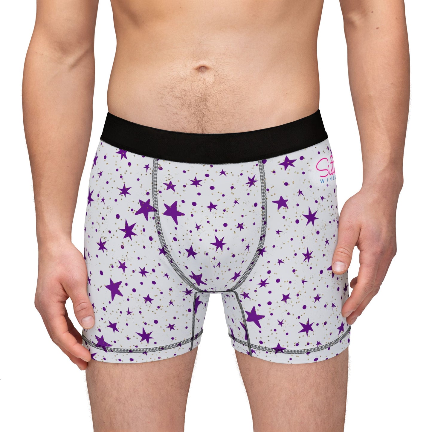 Celestial Polyamory Men’s Boxer Briefs – Astrology & Cosmic Underwear | ENM, Non-Monogamy & Pride-Friendly Intimates