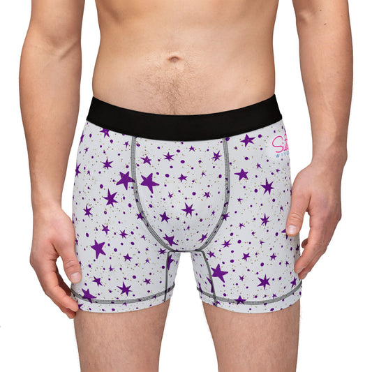 Celestial Polyamory Men’s Boxer Briefs – Astrology & Cosmic Underwear | ENM, Non-Monogamy & Pride-Friendly Intimates