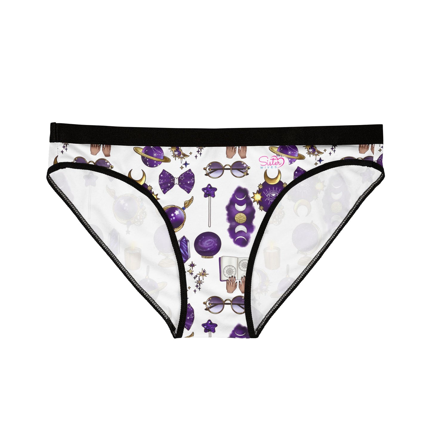 Celestial Polyamory Women’s Panties – Astrology & Cosmic Bikini Underwear | ENM, Non-Monogamy & Pride-Friendly Intimates