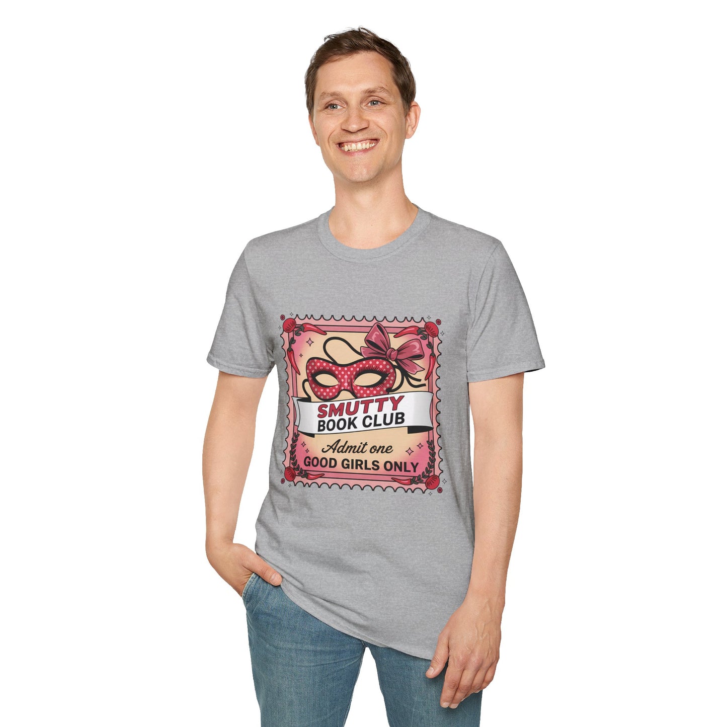 Smutty Book Club Shirt Adult Only Spicy Romance Tee, Booktok Reader Shirt, Sex Positive Poly-Friendly Unisex Gildan 64000