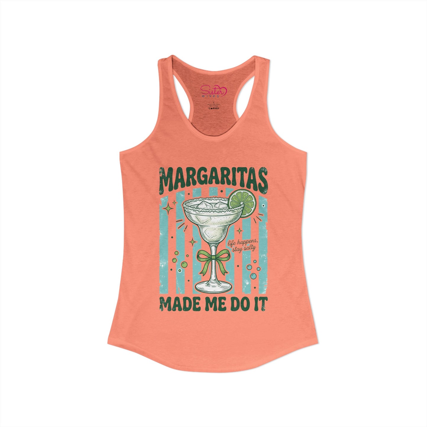 Margaritas Made Me Do It Tank Top – Funny Margarita Shirt | Summer Party Tank | Beach Vacation Outfit