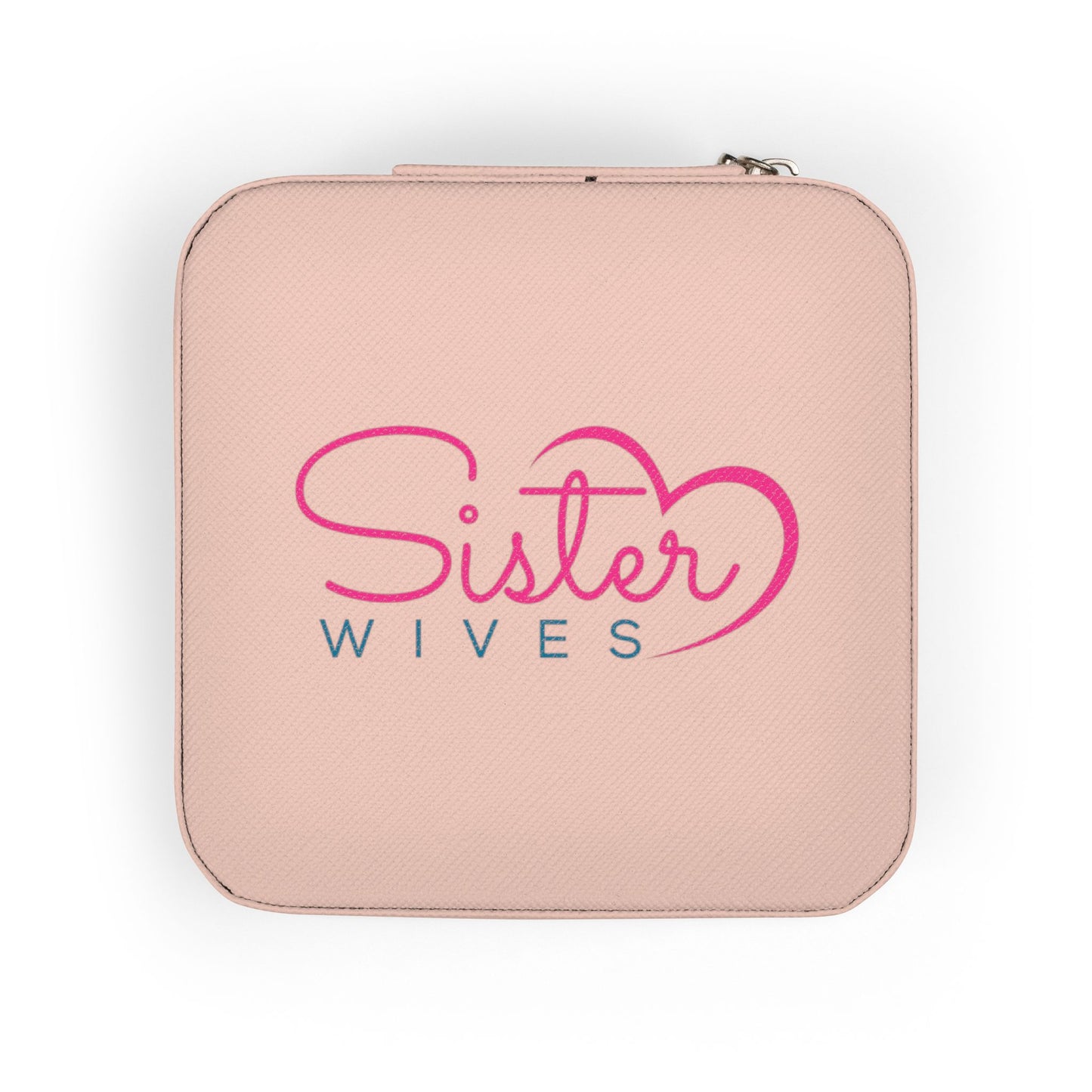 Sister Wives Logo Travel Jewelry Case — Compact Jewelry Organizer for Rings, Earrings & Necklaces