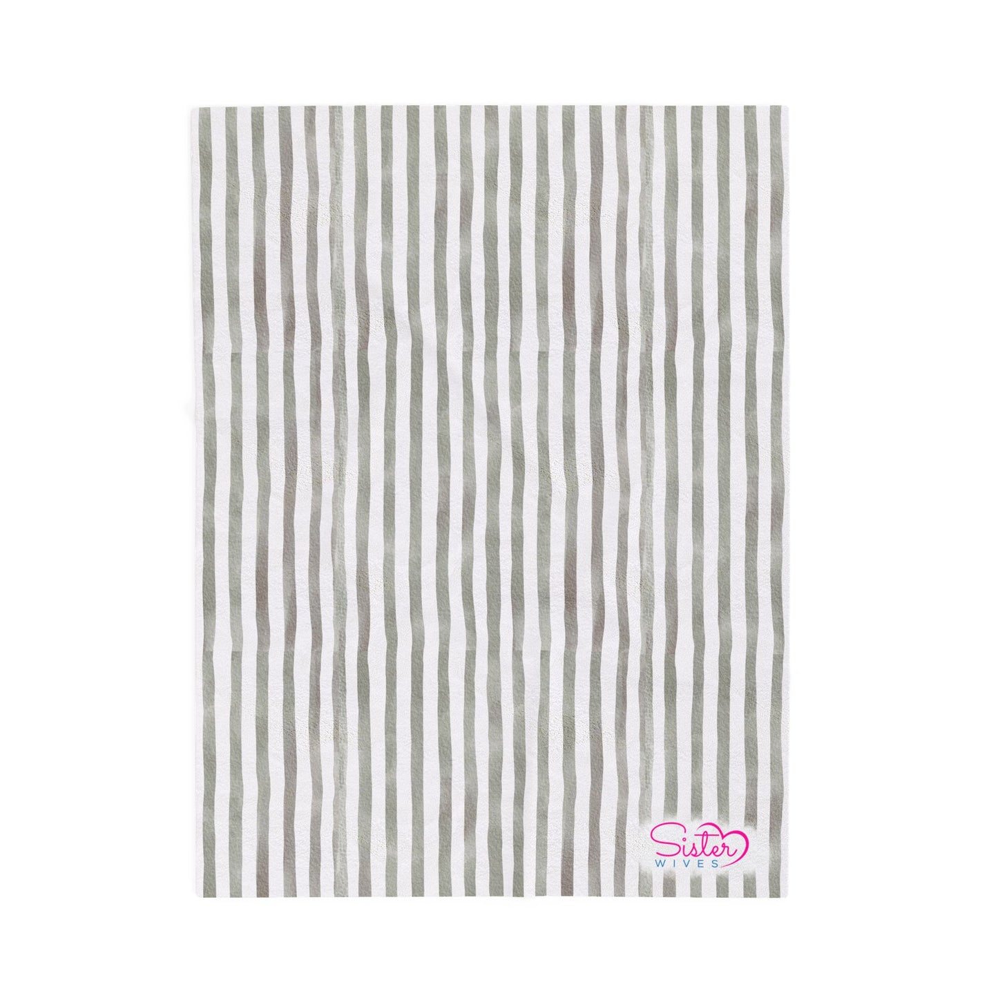 Soft Stripe Throw Blanket – Polyamory Sisterwives ENM Friendly Home Decor | Swinger Lifestyle Cozy Blanket | Minimalist Blush Stripe Throw