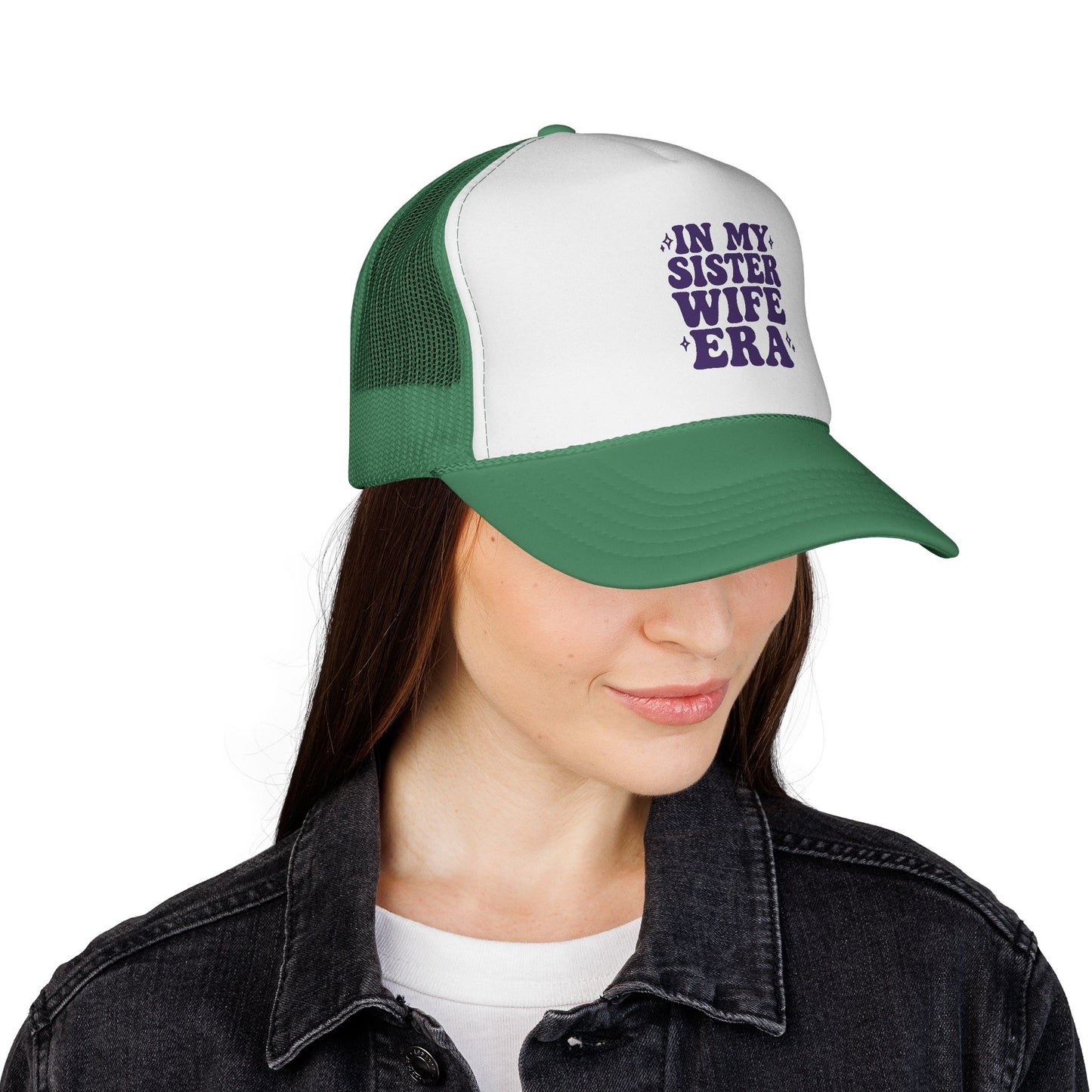 Purple In My Sisterwife Era Trucker Hat – Retro Mesh Cap, Adjustable Snapback