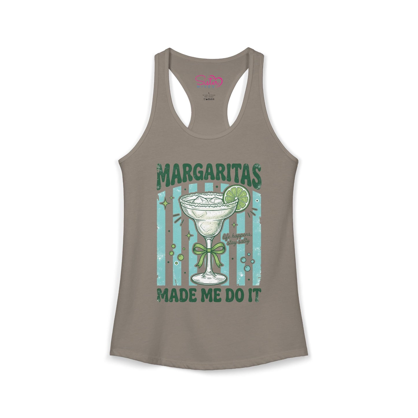 Margaritas Made Me Do It Tank Top – Funny Margarita Shirt | Summer Party Tank | Beach Vacation Outfit