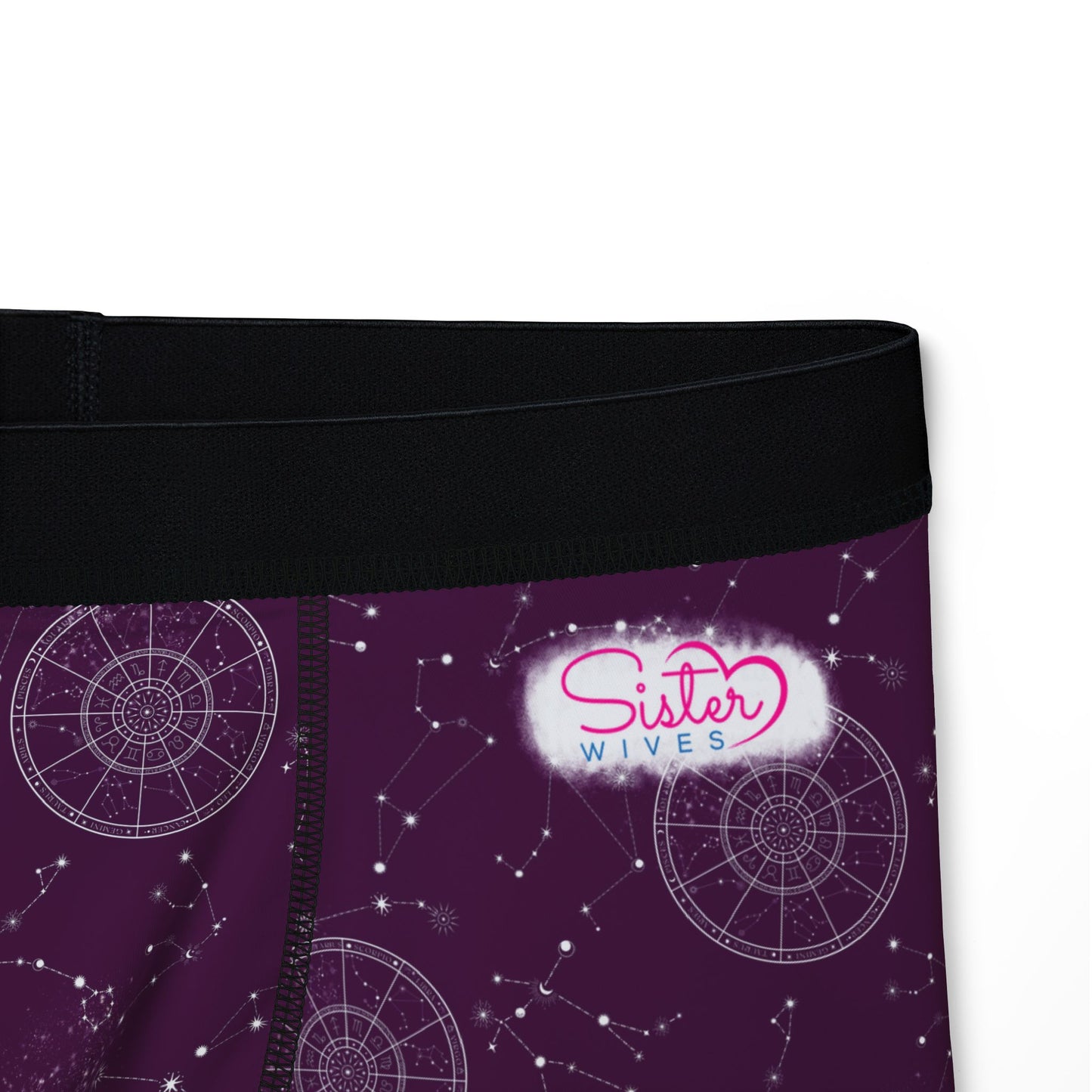 Celestial Polyamory Men’s Boxer Briefs – Astrology & Cosmic Underwear | ENM, Non-Monogamy & Pride-Friendly Intimates