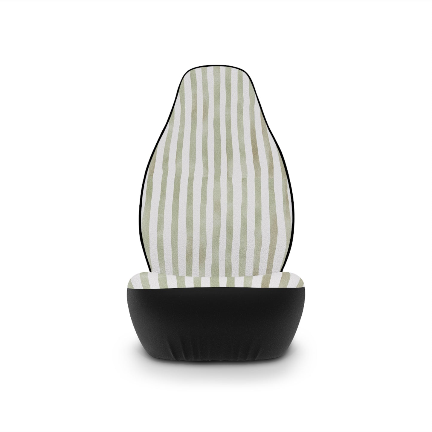 Grey Stripe Car Seat Covers – Minimalist Boho Auto Decor | Polyamory & ENM Friendly