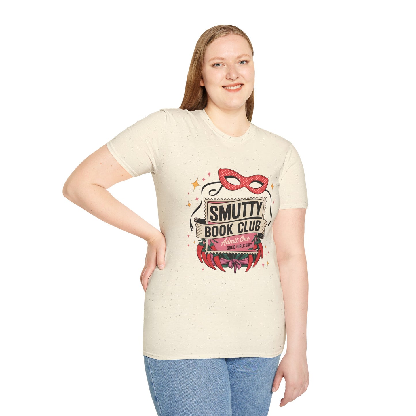 Smutty Book Club Shirt Adult Only Spicy Romance Tee, Booktok Reader Shirt, Sex Positive Poly-Friendly Unisex Gildan 64000