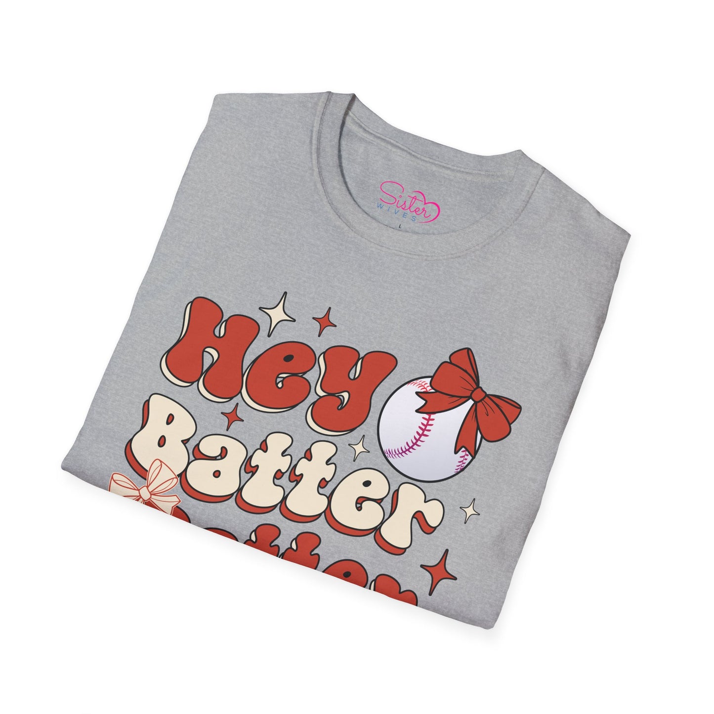 Hey Batter Batter Swing T-Shirt | Playful Swinger Humor Tee | ENM & Polyamory Lifestyle Apparel