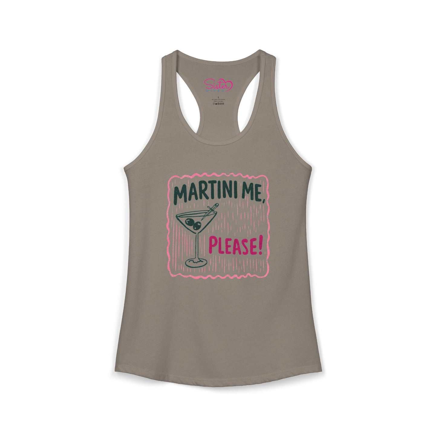 Martini Me Please Tank Top – Funny Martini Shirt | Girls Trip Outfit | Bachelorette Party Tank