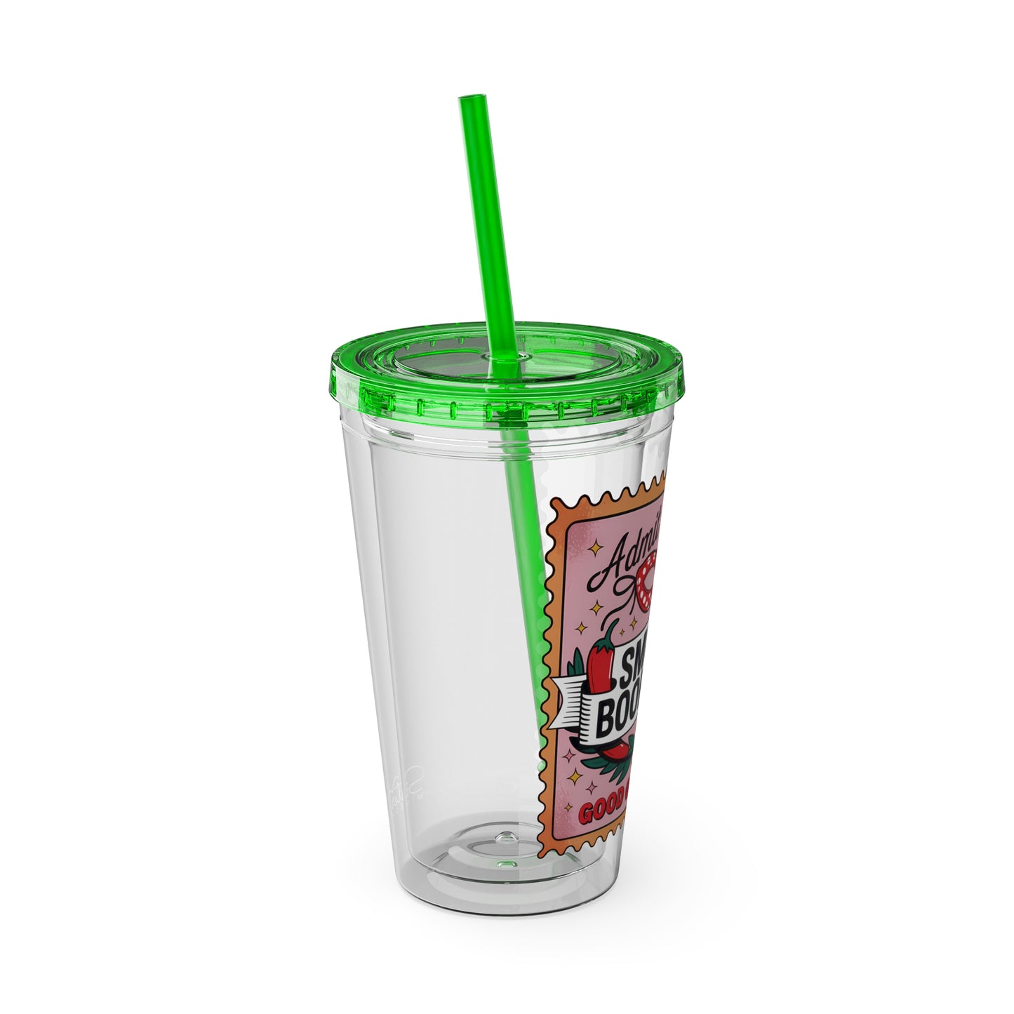 Admit One: Smutty Book Club – 16oz Sunsplash Tumbler | Polyamory Pride Cup | ENM Lifestyle Drinkware | Swinger Aesthetic Travel Cup | Spicy Romance Reader Gift | Poly, Open Relationship, Hotwife Vibes...