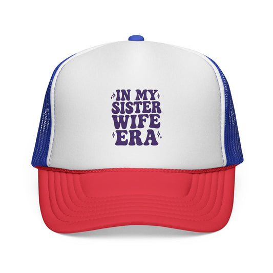 Purple In My Sisterwife Era Trucker Hat – Retro Mesh Cap, Adjustable Snapback
