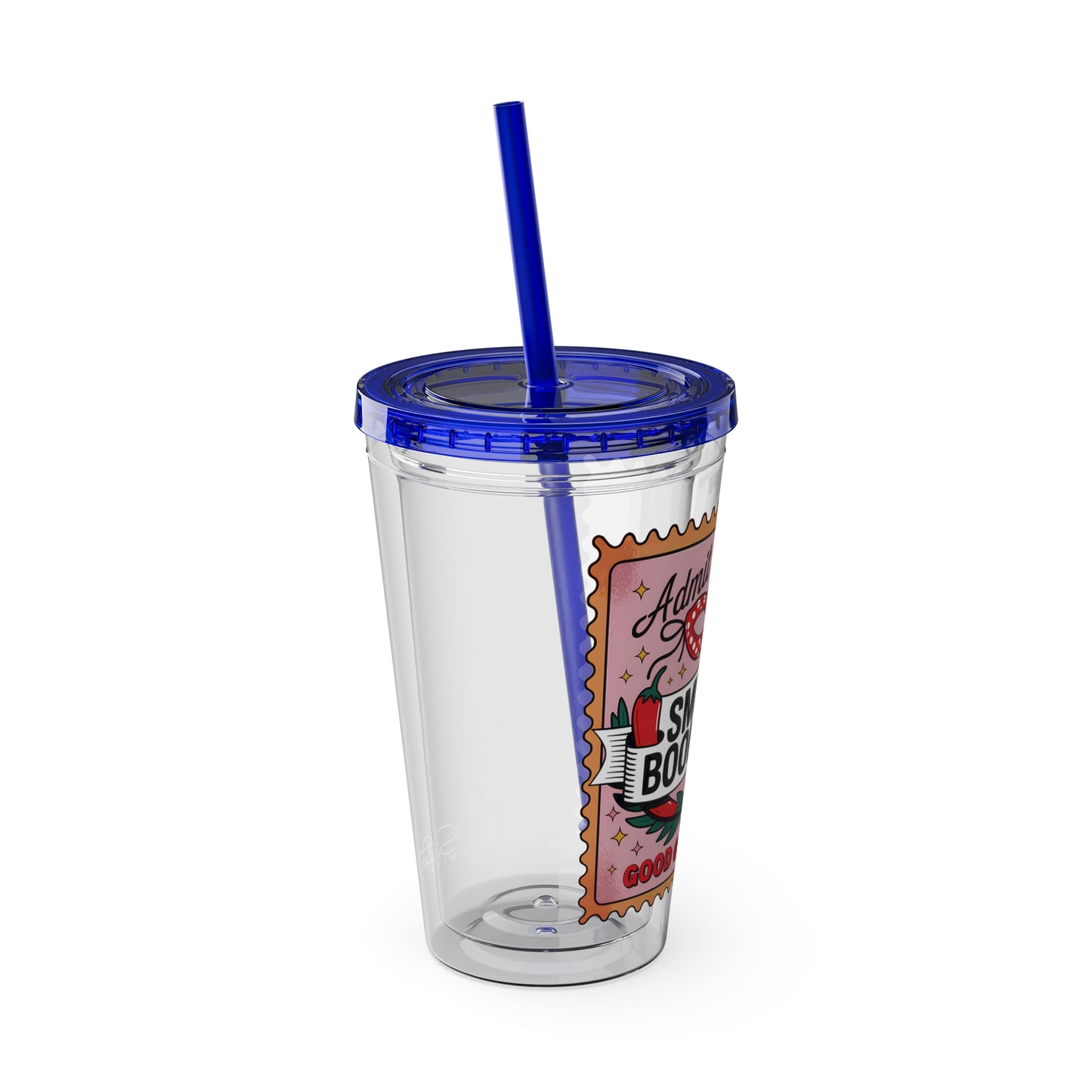 Admit One: Smutty Book Club – 16oz Sunsplash Tumbler | Polyamory Pride Cup | ENM Lifestyle Drinkware | Swinger Aesthetic Travel Cup | Spicy Romance Reader Gift | Poly, Open Relationship, Hotwife Vibes...