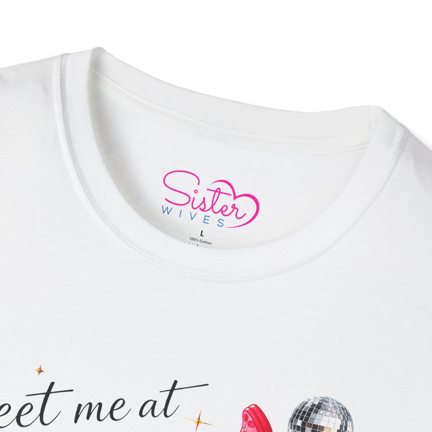 Meet Me at Midnight Shirt – Cocktail Party Graphic Tee, Flirty Night Out Shirt, Poly-Friendly ENM Unisex Gildan 64000