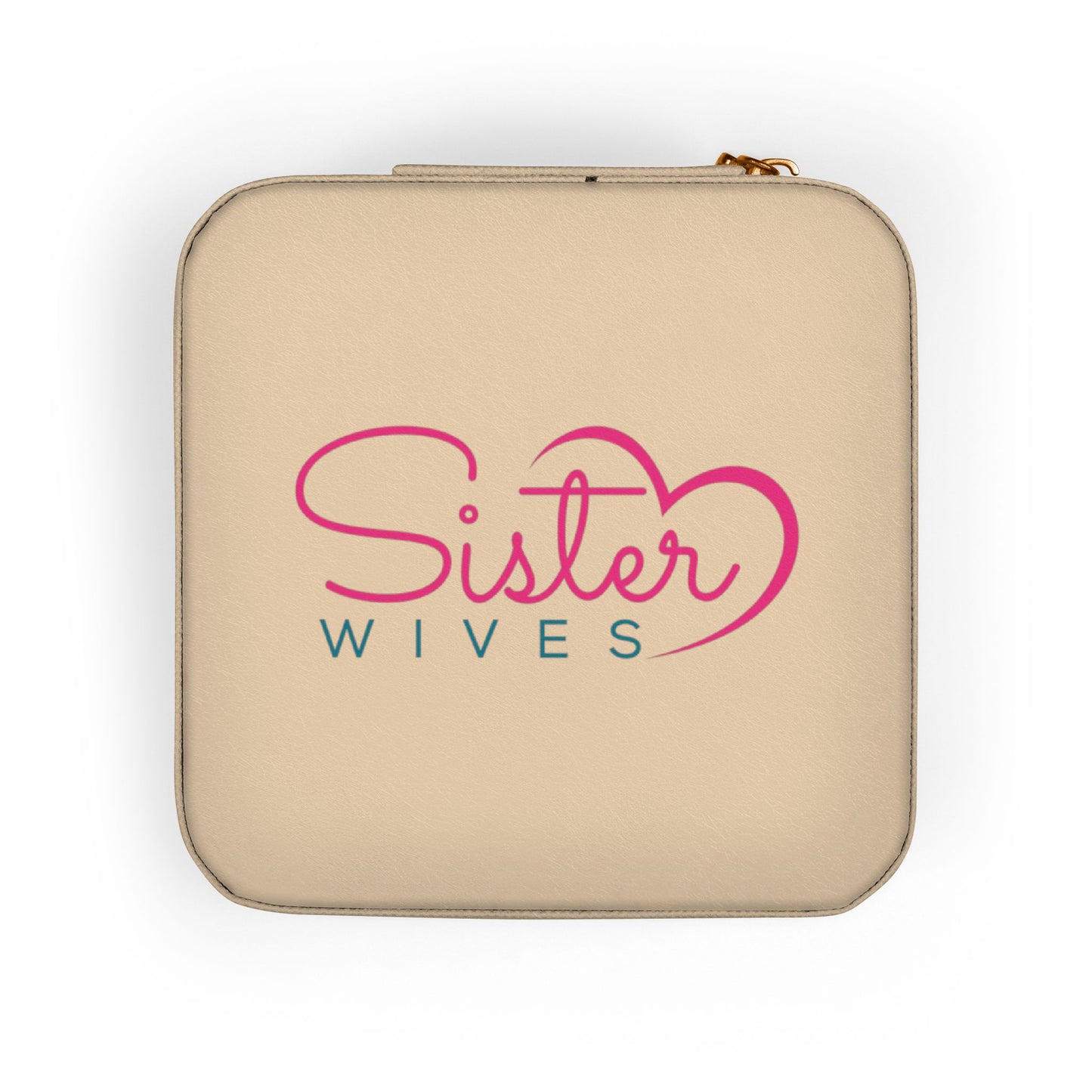 Sister Wives Logo Travel Jewelry Case — Compact Jewelry Organizer for Rings, Earrings & Necklaces