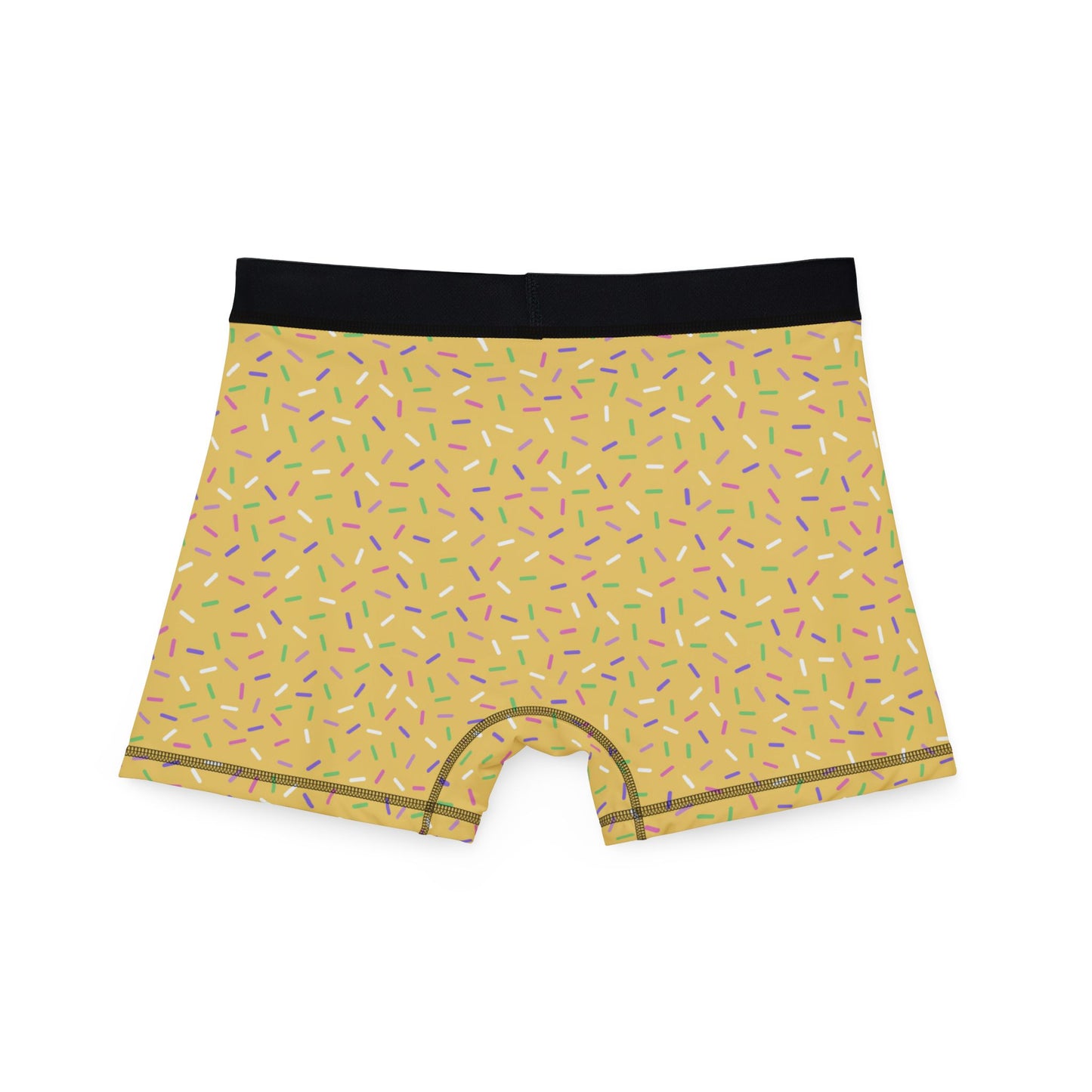 Yellow Sprinkle Men’s Boxer Briefs | Polyamory-Friendly Underwear | ENM Men’s Loungewear | Aesthetic Stretch Boxer Briefs | Body-Positive Intimates