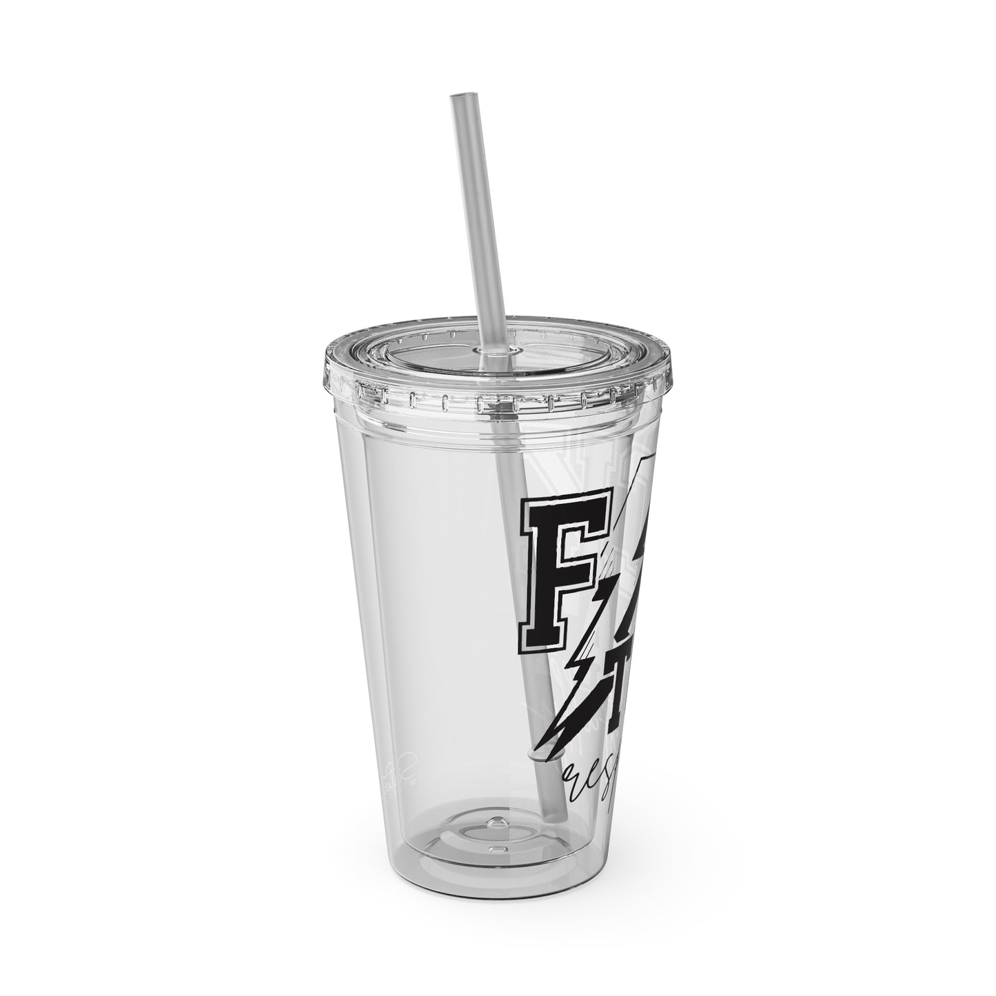 Fuck That, Respectfully” 16oz Sunsplash Tumbler | Funny Sarcastic Humor Cup | Sassy Attitude Drinkware | Bold Statement Travel Tumbler | Snarky Gift