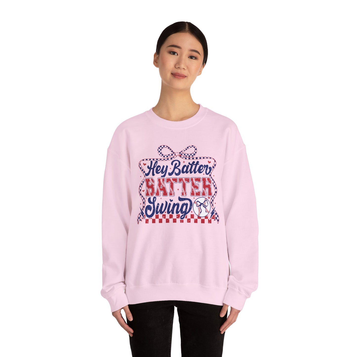 Hey Batter Batter Swing Sweatshirt | Playful Swinger Humor Pullover | ENM & Polyamory Lifestyle Apparel