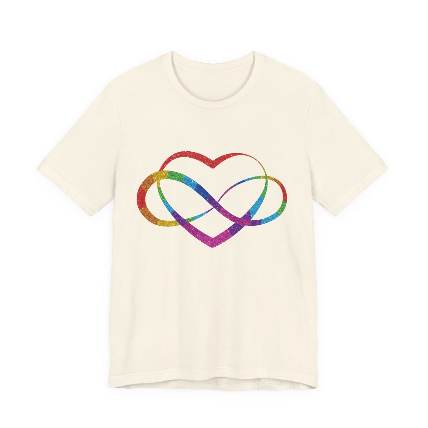Polyamory Heart T-Shirt – Ethical Non-Monogamy Unisex Tee | Rainbow Poly Pride & Inclusive Love Shirt