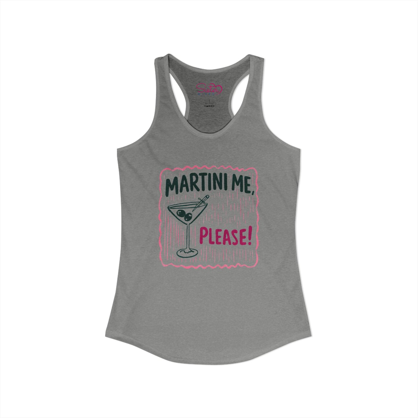 Martini Me Please Tank Top – Funny Martini Shirt | Girls Trip Outfit | Bachelorette Party Tank