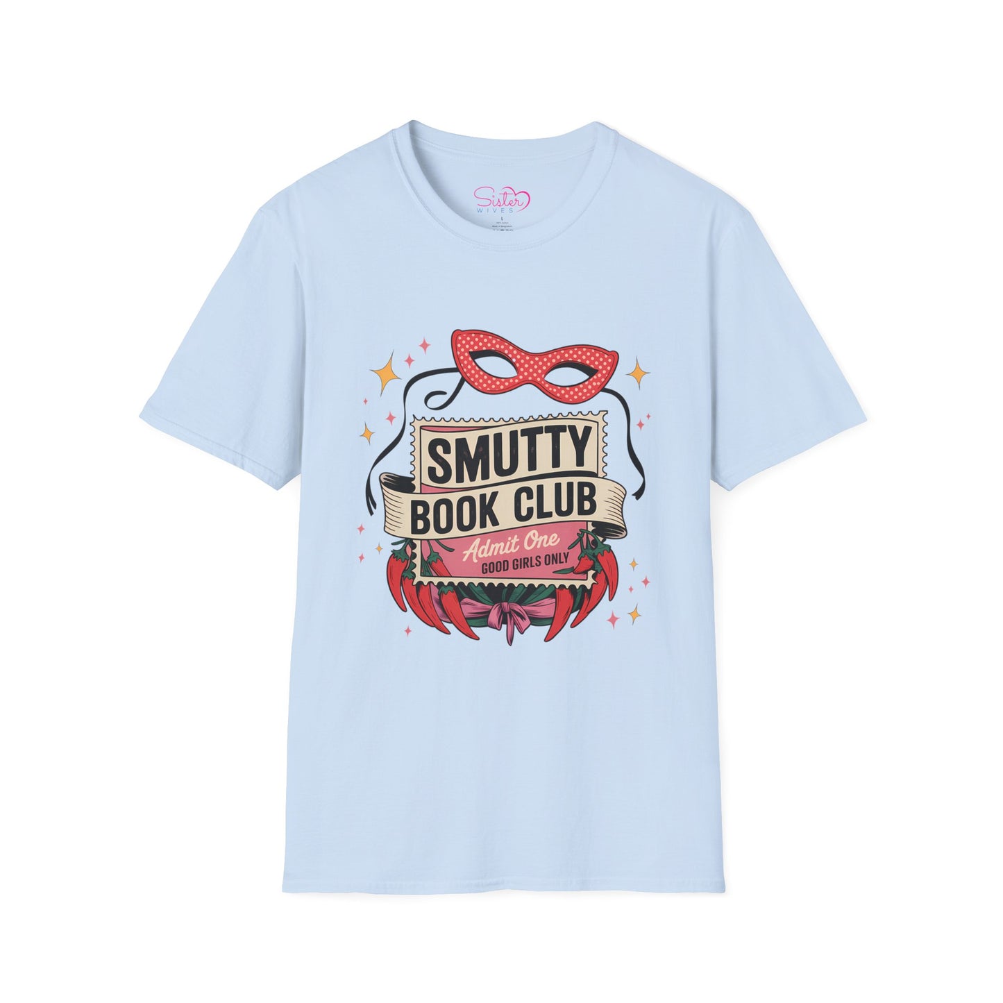 Smutty Book Club Shirt Adult Only Spicy Romance Tee, Booktok Reader Shirt, Sex Positive Poly-Friendly Unisex Gildan 64000
