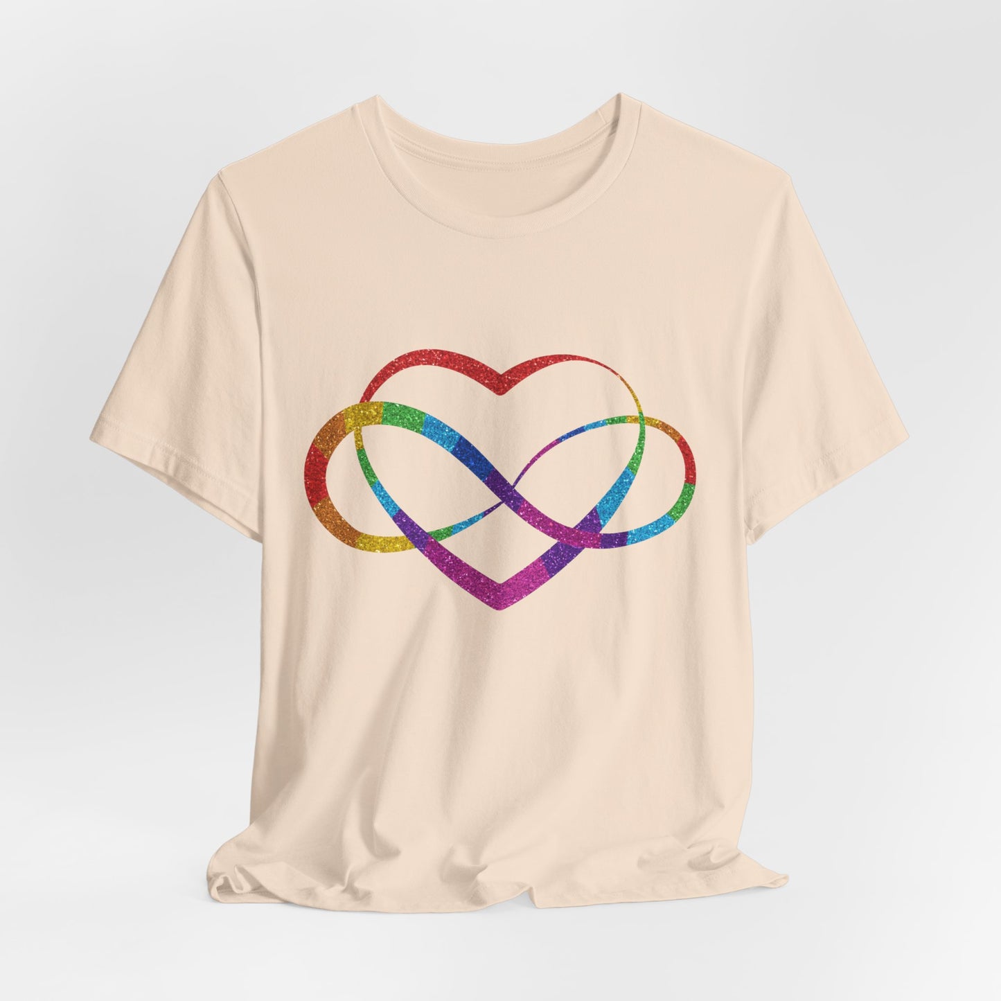 Polyamory Heart T-Shirt – Ethical Non-Monogamy Unisex Tee | Rainbow Poly Pride & Inclusive Love Shirt
