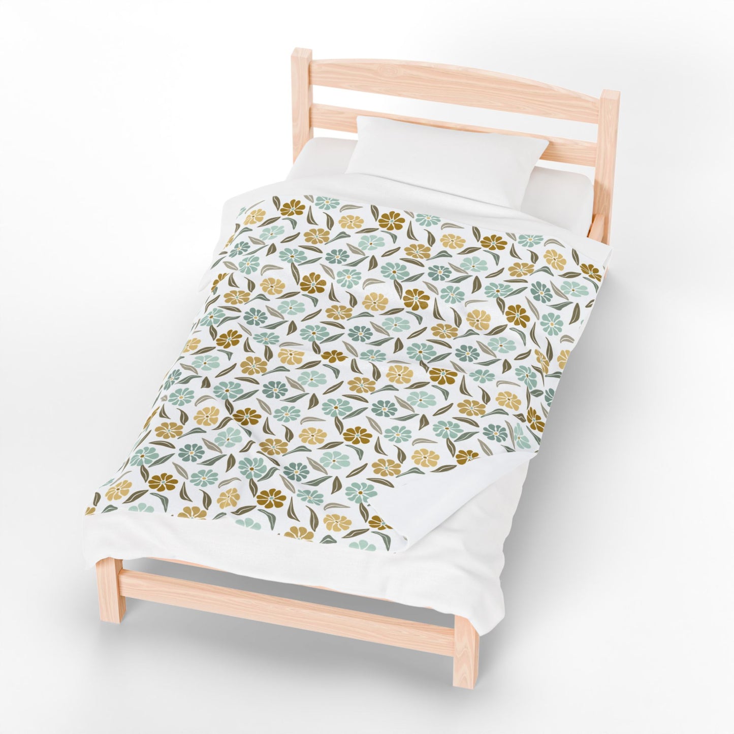 Boho Floral Throw Blanket – Cozy Botanical Home Decor | Polyamory & ENM Friendly