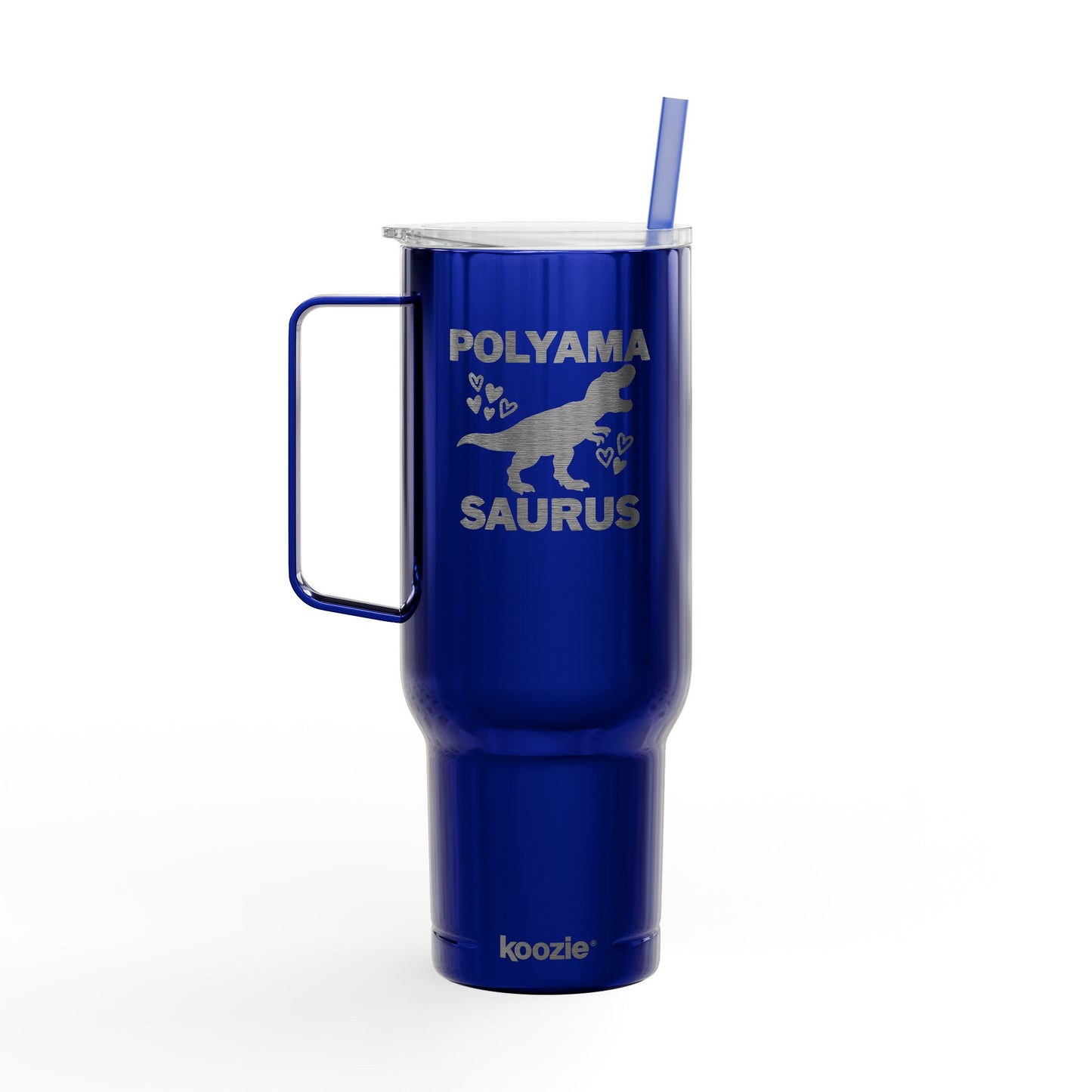 Polyama Saurus Dinosaur Polyamorous Funny Personalized Insulated Tumbler with Lid, 40oz - Custom Engraved Travel Mug for Hot & Cold Drinks, Sunscreen Tumbler, Birthday Gift, [...]