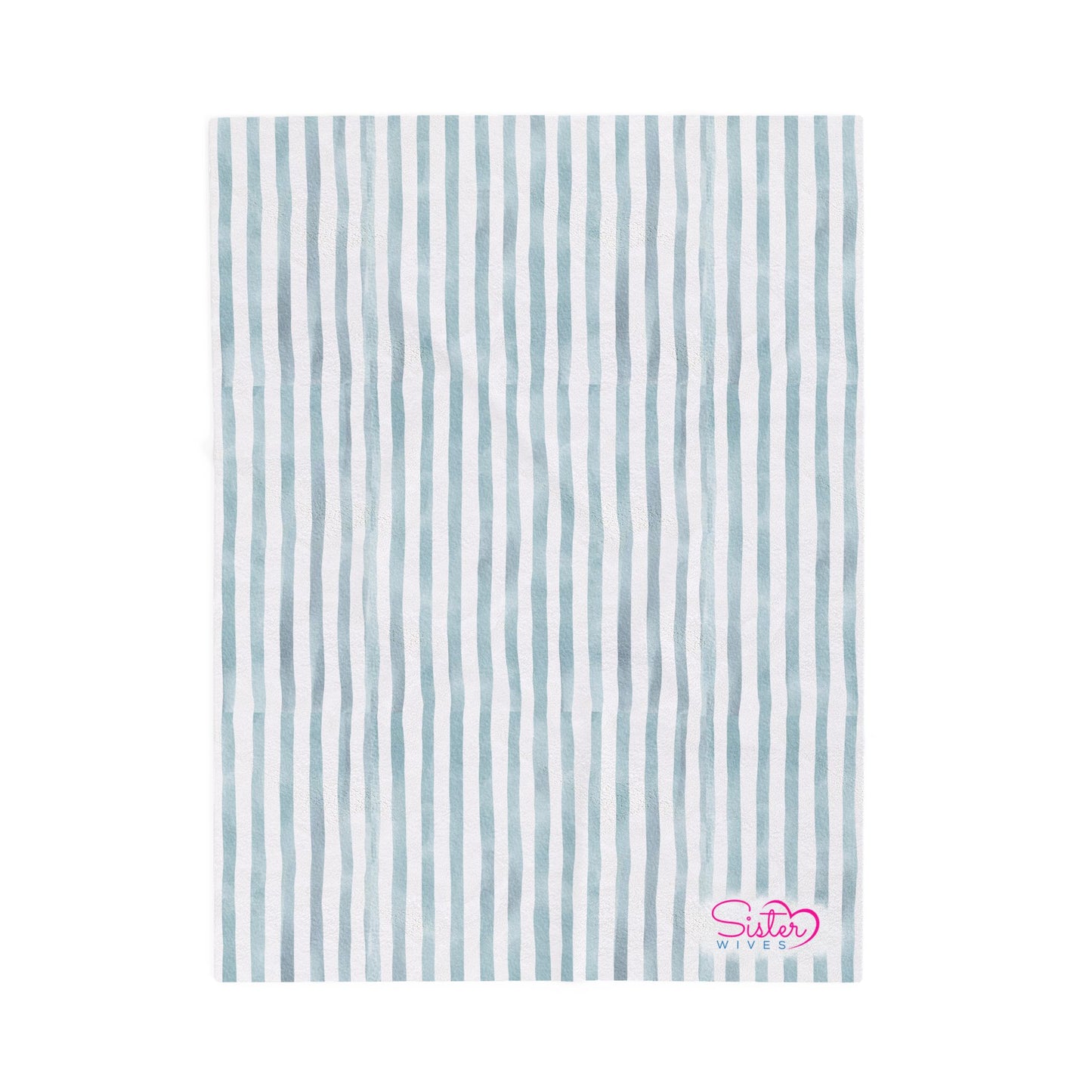 Soft Stripe Throw Blanket – Polyamory Sisterwives ENM Friendly Home Decor | Swinger Lifestyle Cozy Blanket | Minimalist Blush Stripe Throw