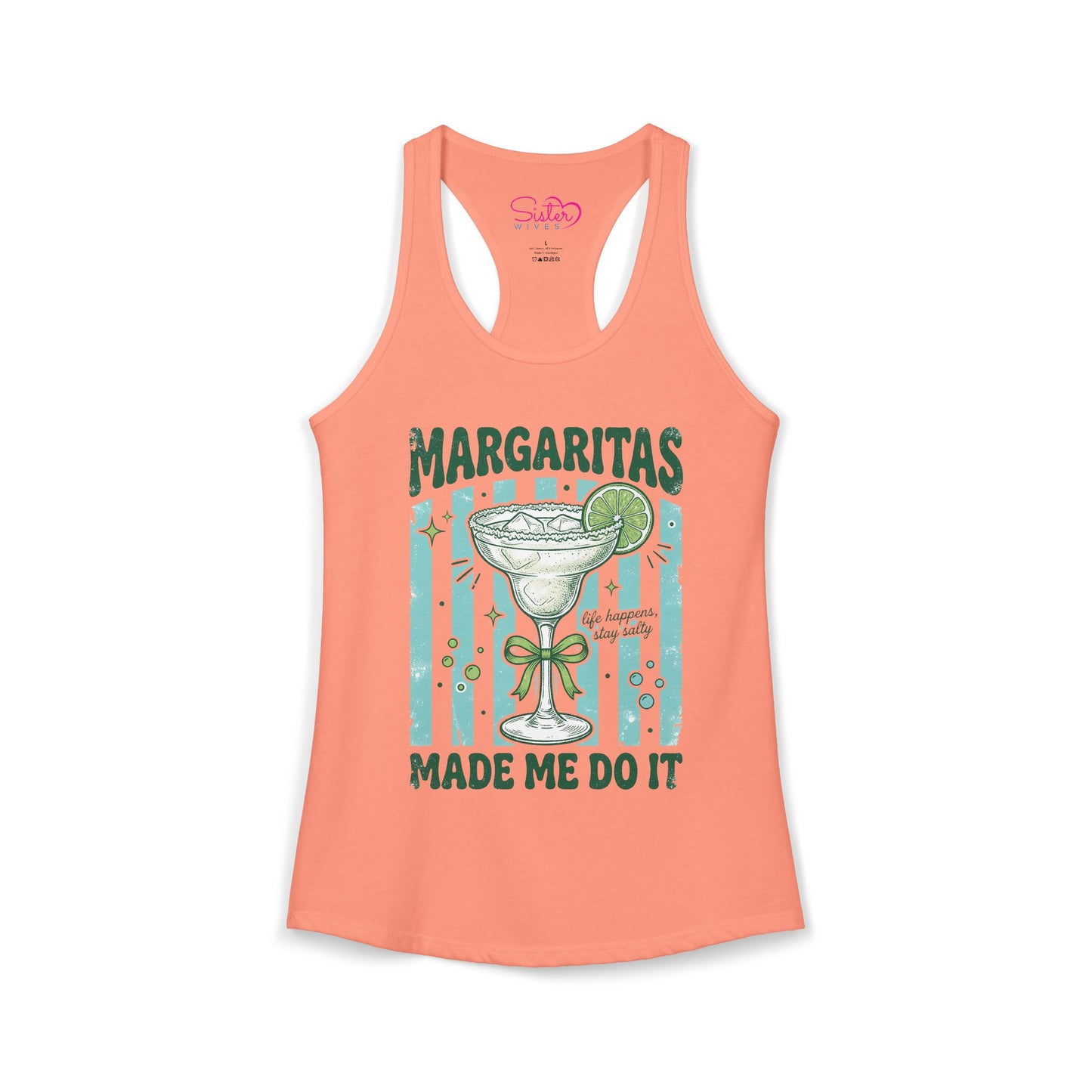 Margaritas Made Me Do It Tank Top – Funny Margarita Shirt | Summer Party Tank | Beach Vacation Outfit