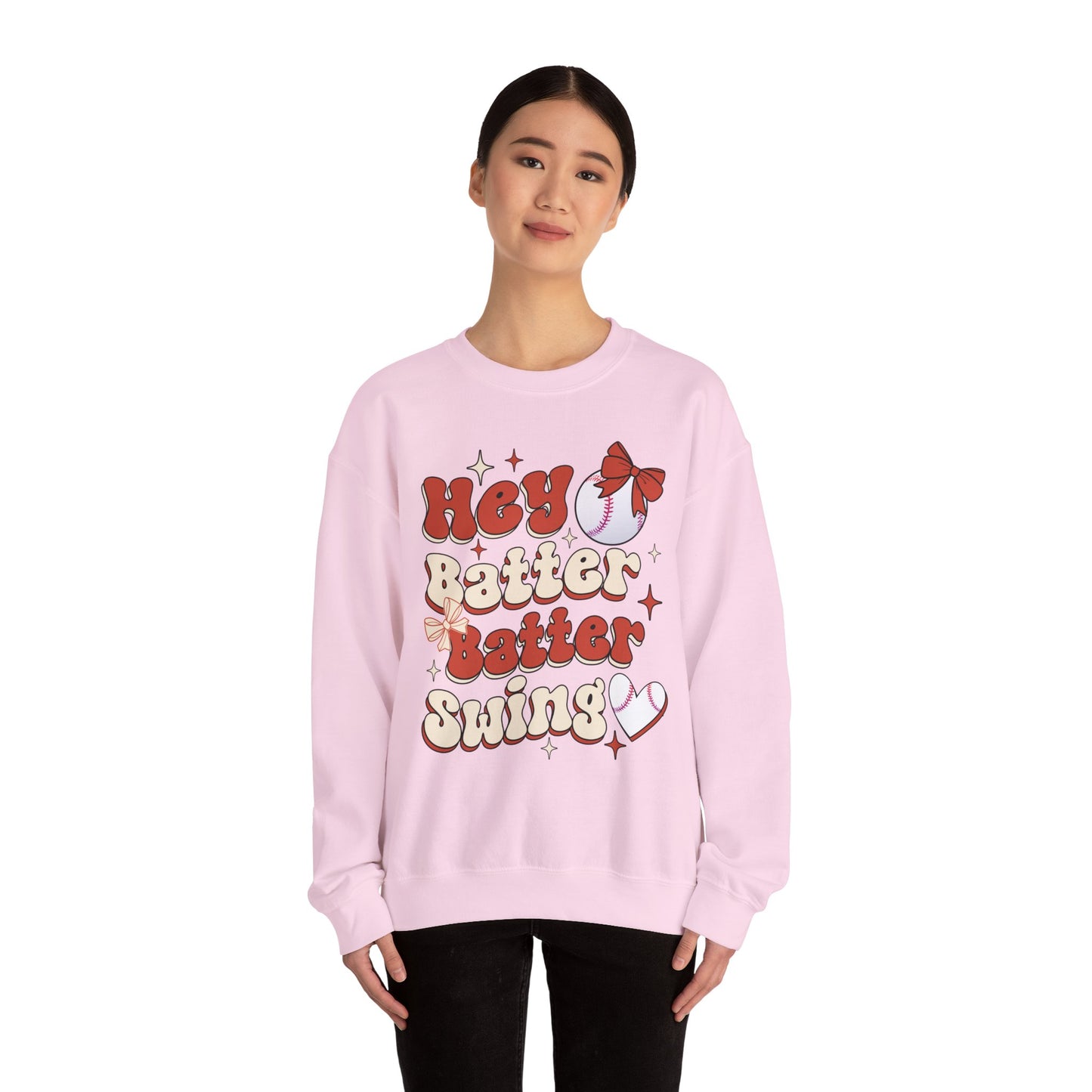 Hey Batter Batter Swing Sweatshirt | Playful Swinger Humor Pullover | ENM & Polyamory Lifestyle Apparel
