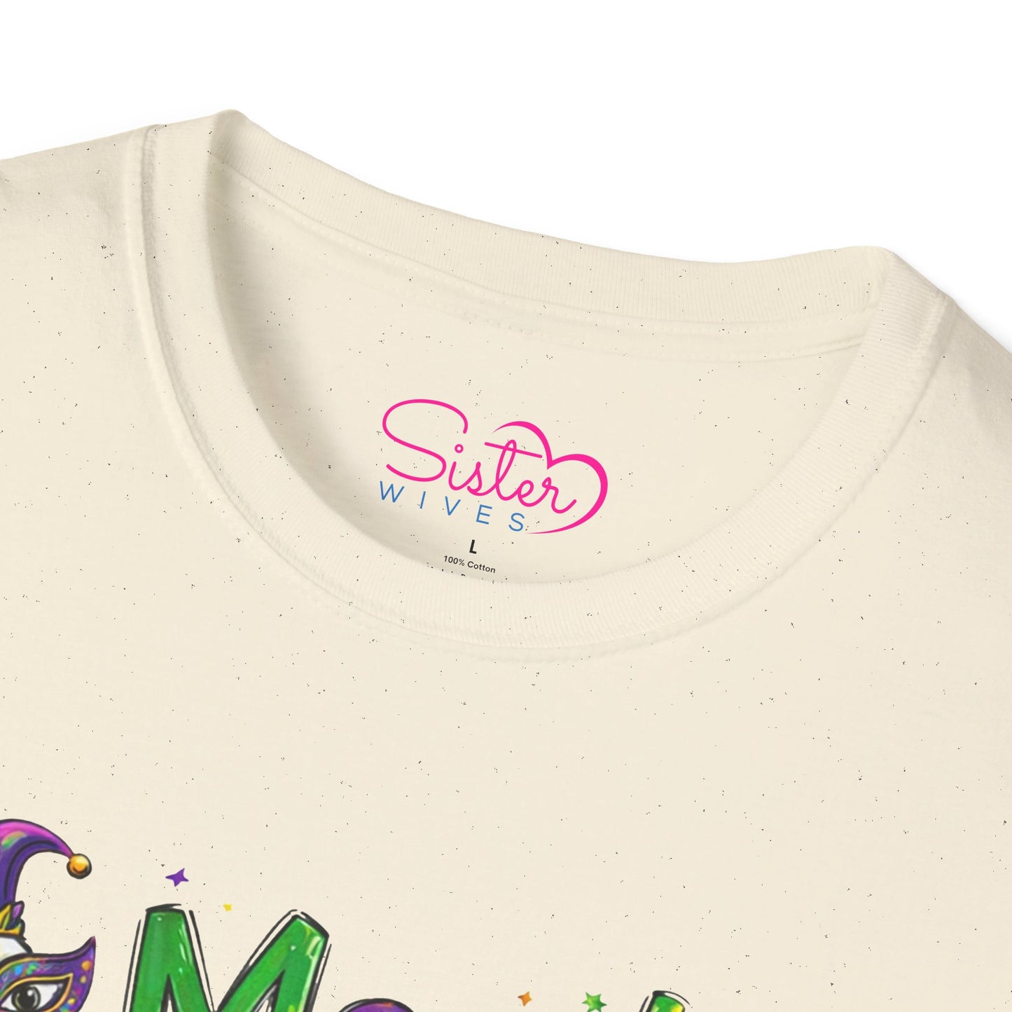 Mardi Goose on the Loose Shirt – Funny Mardi Gras Goose T-Shirt, Polyamory ENM Non-Monogamy Carnival Tee, Unisex Gildan 64000