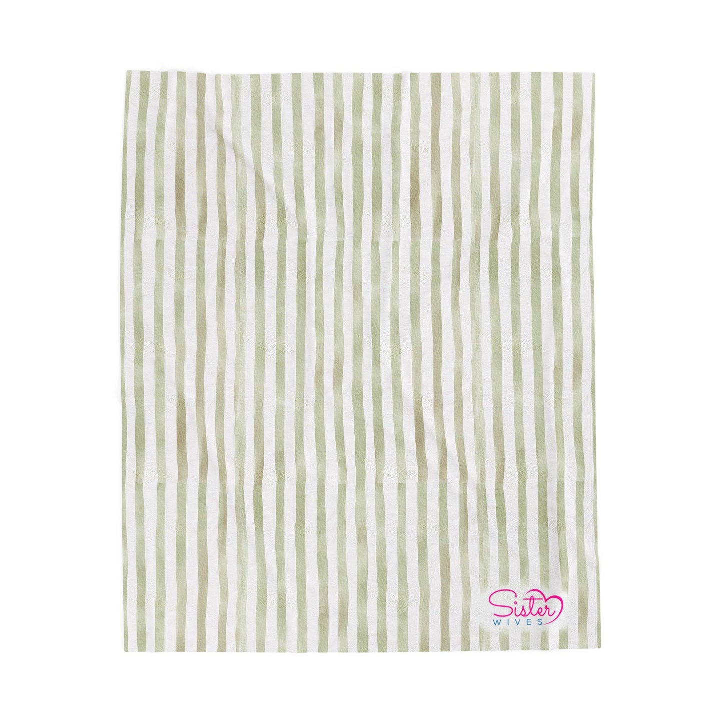 Soft Stripe Throw Blanket – Polyamory Sisterwives ENM Friendly Home Decor | Swinger Lifestyle Cozy Blanket | Minimalist Blush Stripe Throw