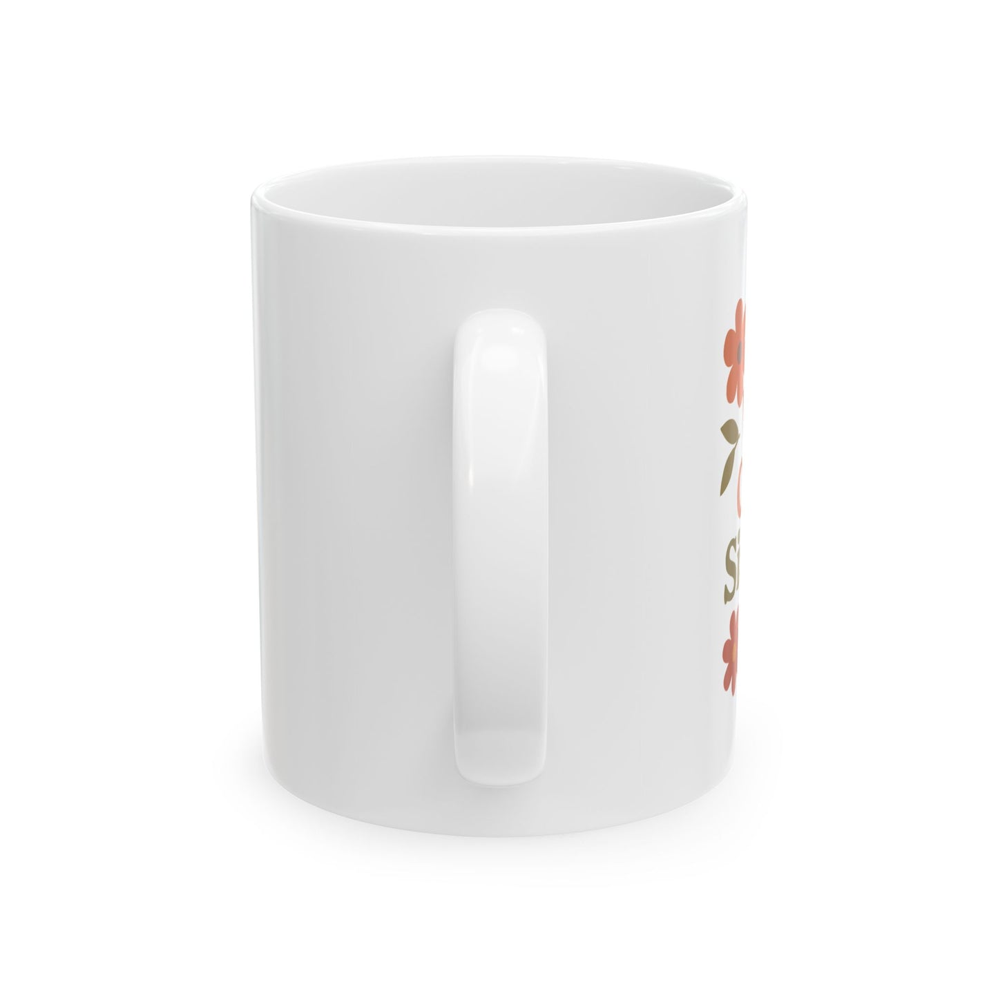 Fall Floral World's Okayest Sister Wife Ceramic Mug - Perfect Gift for Anniversary, Birthday, or Just Because! Unique Floral Design, 11oz, 15oz