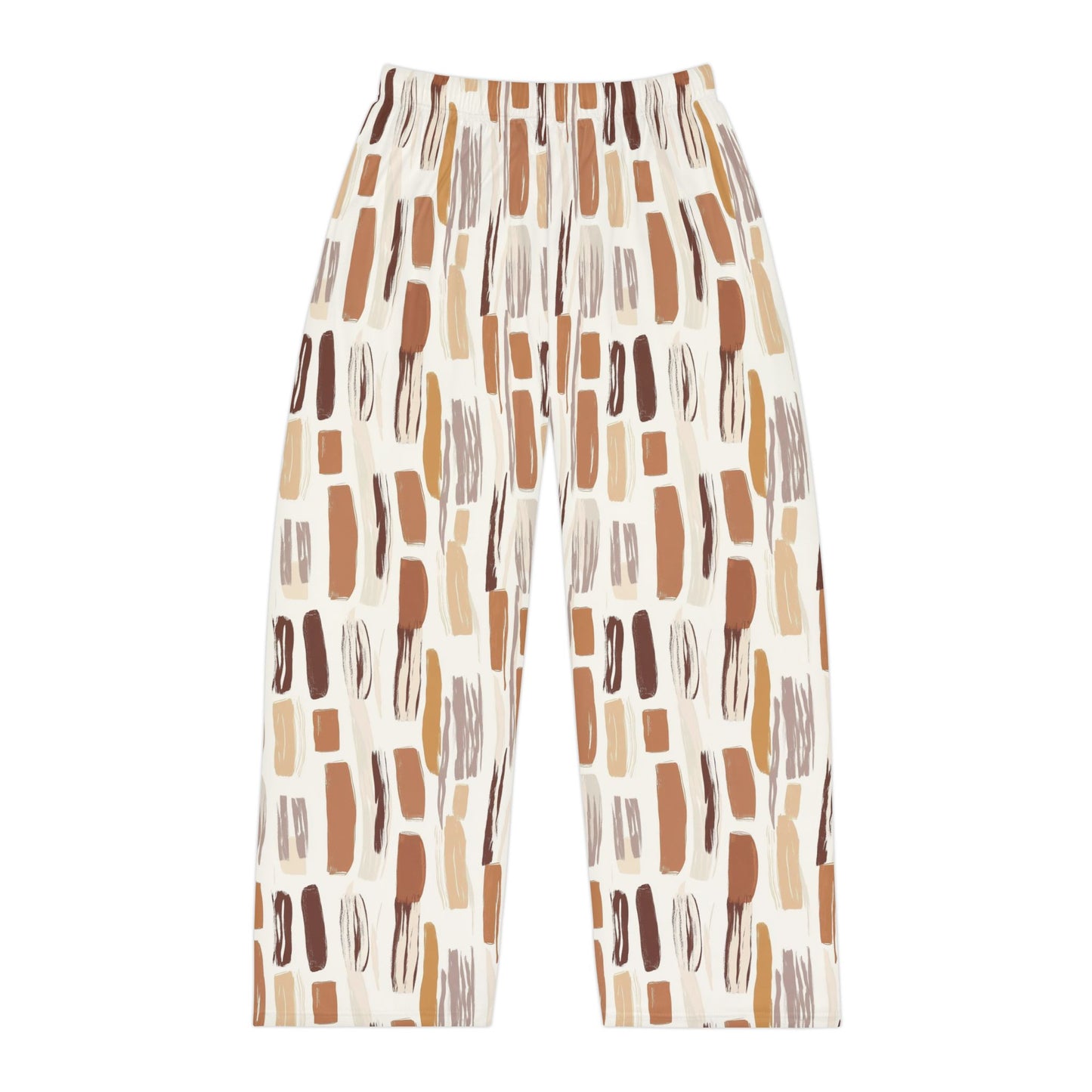 Men’s Neutral Boho Pajama Pants | Earth Tone Abstract Lounge Pants | Minimalist Sleepwear | Polyamory & ENM Friendly