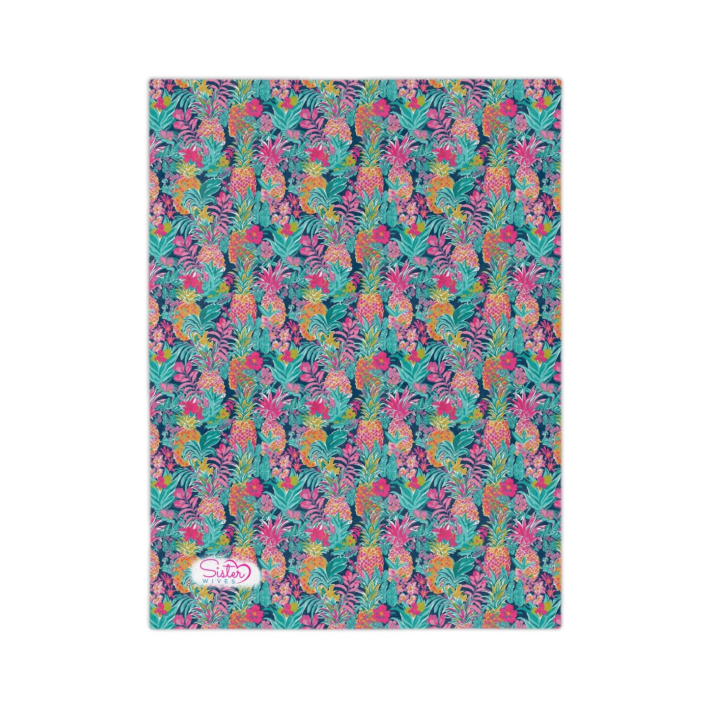 Sisterwives Preppy Vibrant Pineapple Velveteen Blanket, Cozy Throw for Beach Lovers, Bright Home Decor, Perfect Gift for Summer Celebrations, Pineapple [...]