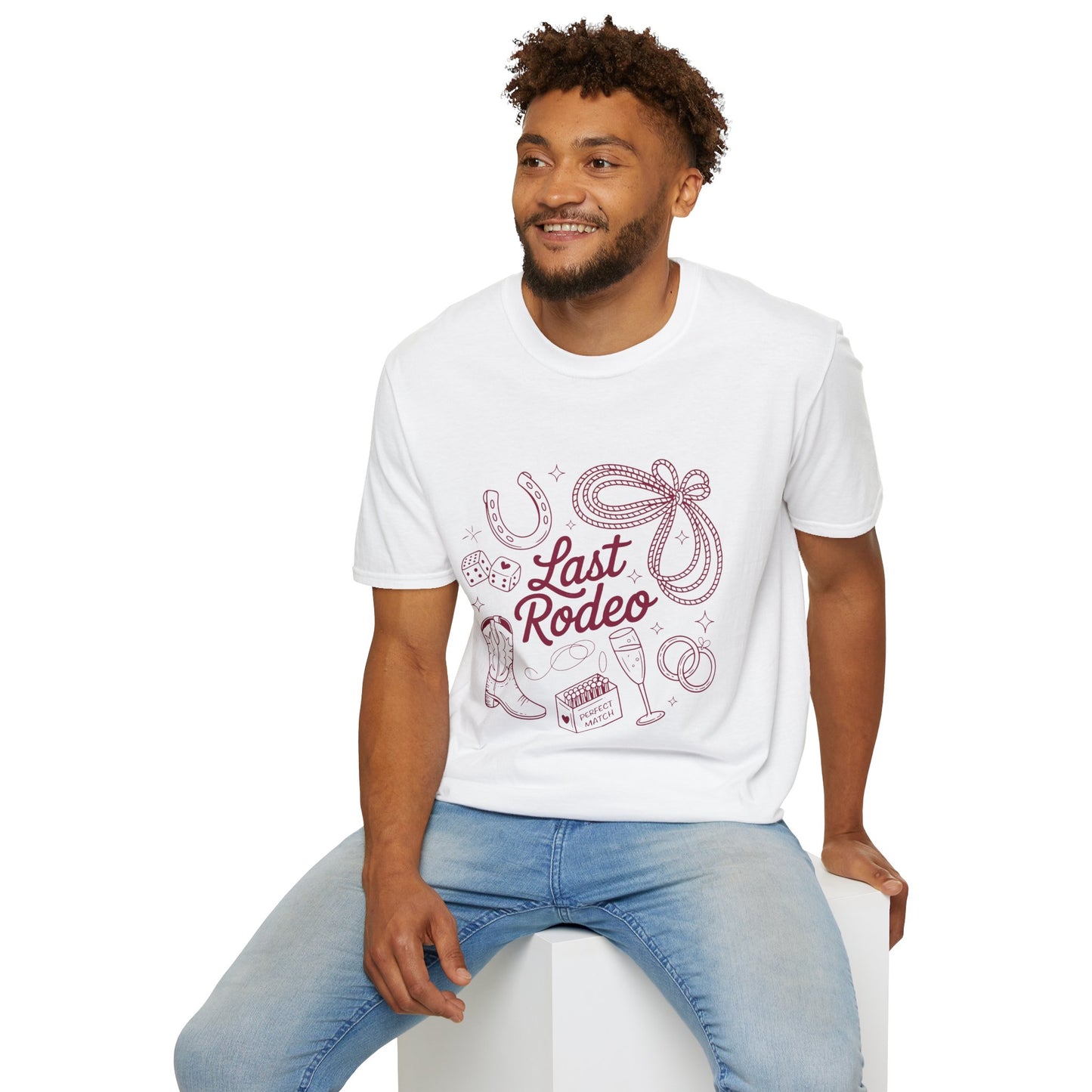 Last Rodeo Shirt – Cowgirl Bachelorette Party Tee, Western Bride Shirt, Poly-Friendly Wedding Weekend T-Shirt, Unisex Gildan 64000