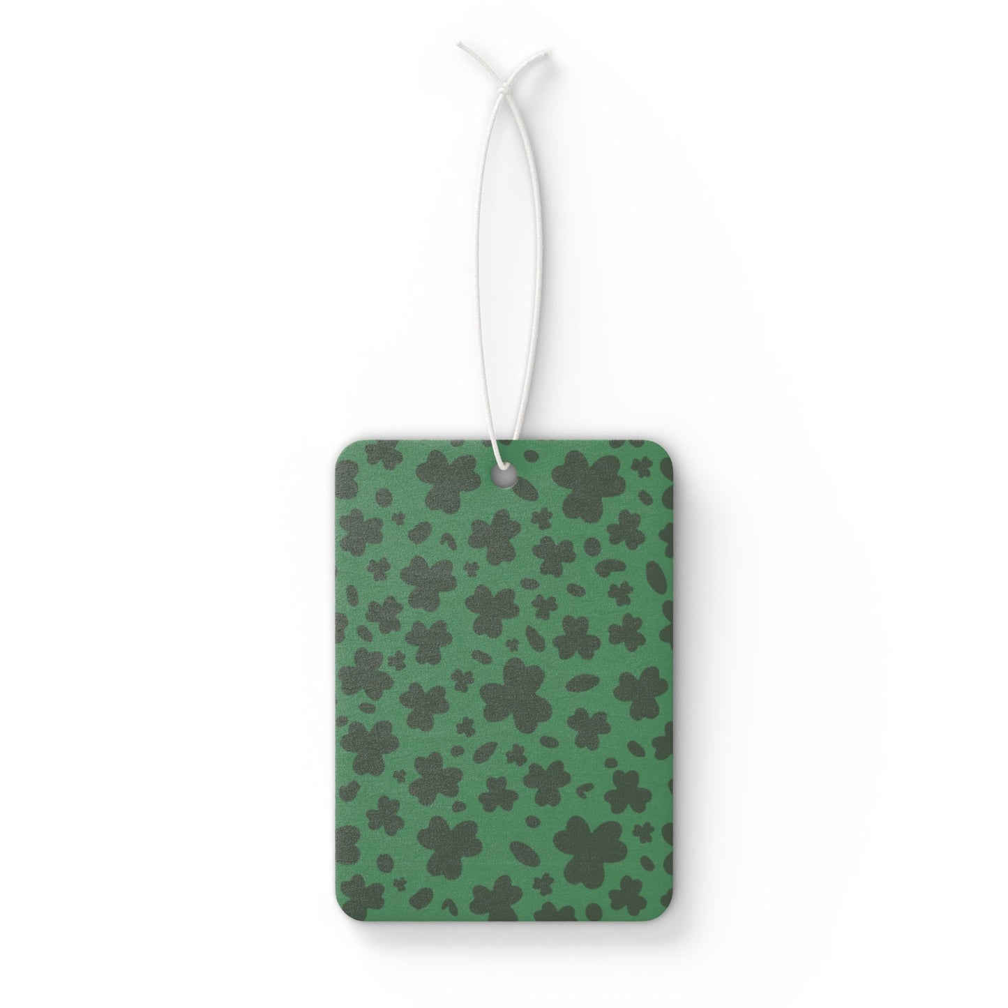Green Clover Car Air Freshener – Lucky Retro Aesthetic Hanging Diffuser | Pine, New Car & Black Ice Scents
