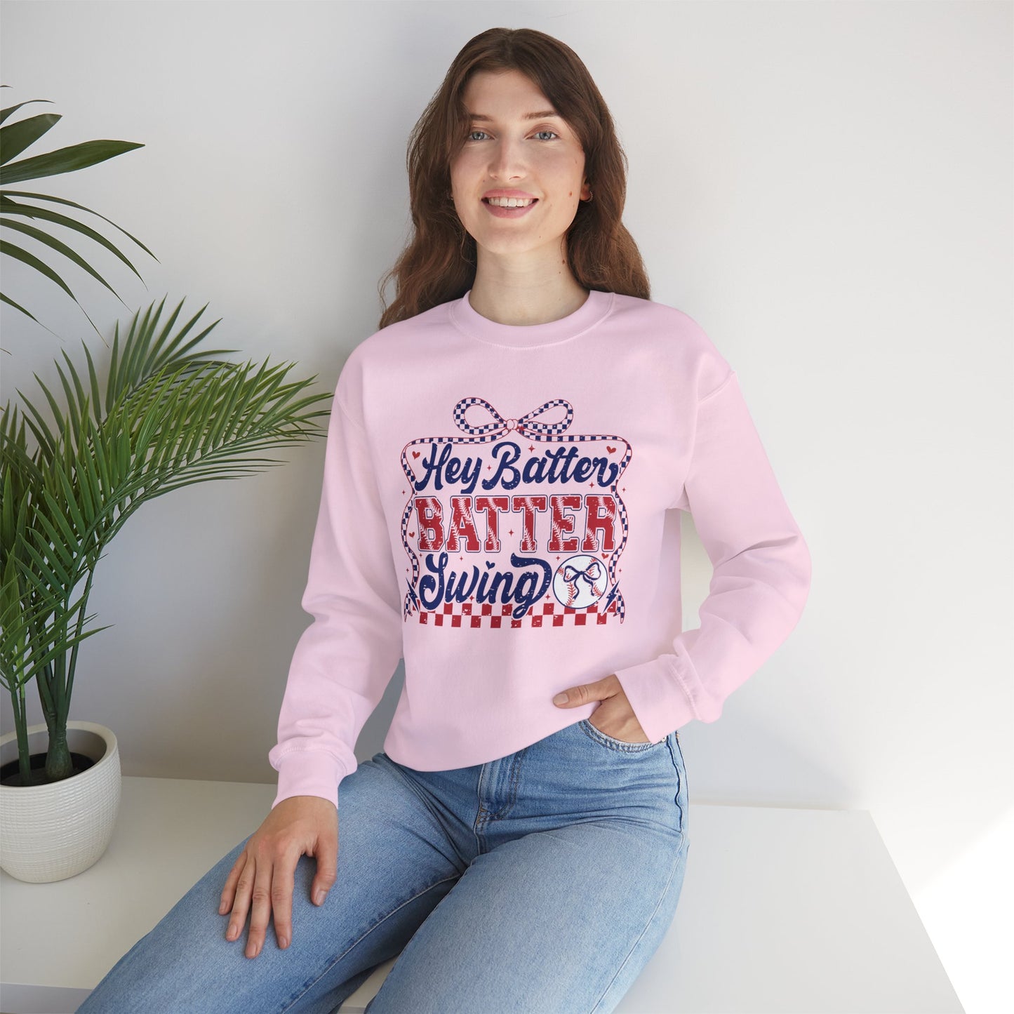 Hey Batter Batter Swing Sweatshirt | Playful Swinger Humor Pullover | ENM & Polyamory Lifestyle Apparel