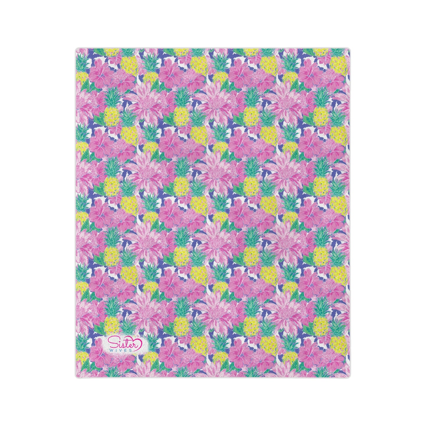 Sisterwives Preppy Vibrant Pineapple Velveteen Blanket, Cozy Throw for Beach Lovers, Bright Home Decor, Perfect Gift for Summer Celebrations, Pineapple [...]