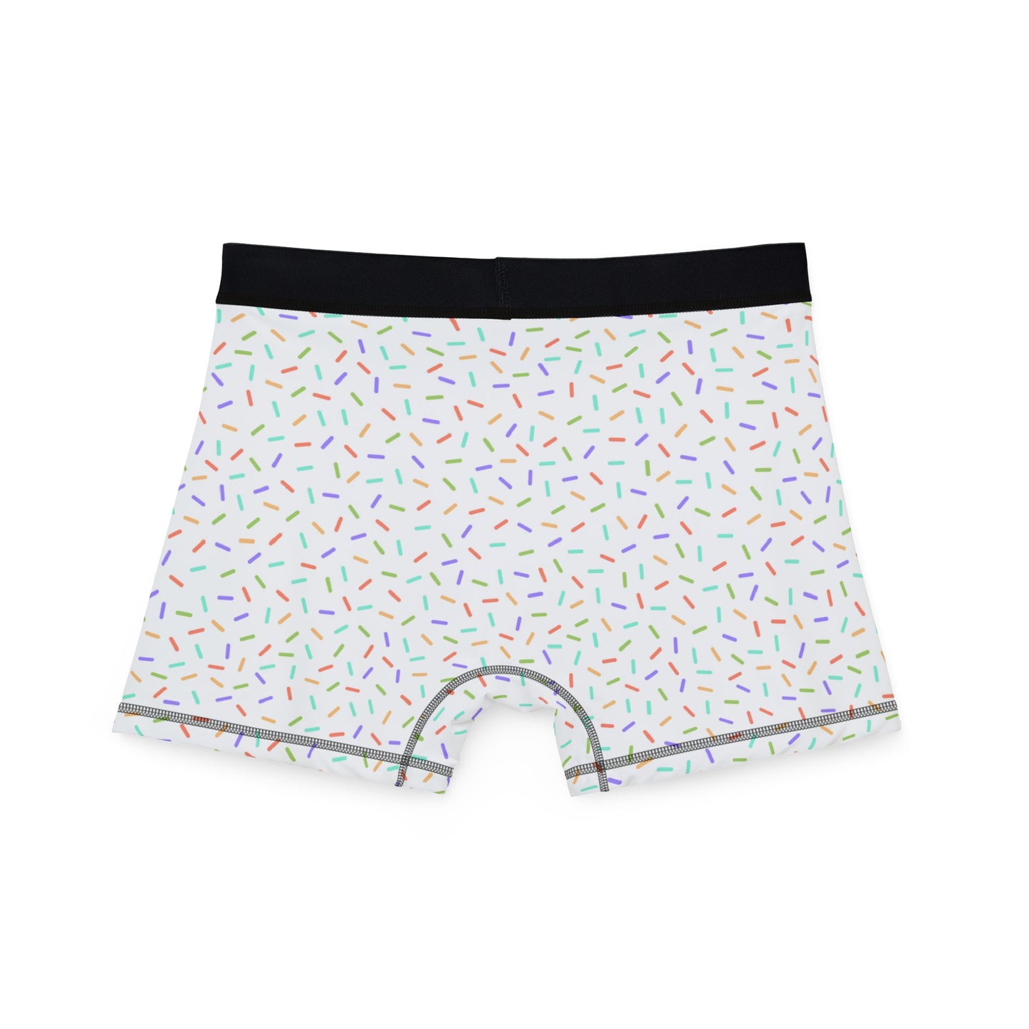 White Sprinkle Men’s Boxer Briefs | Polyamory-Friendly Underwear | ENM Men’s Loungewear | Aesthetic Stretch Boxer Briefs | Body-Positive Intimates